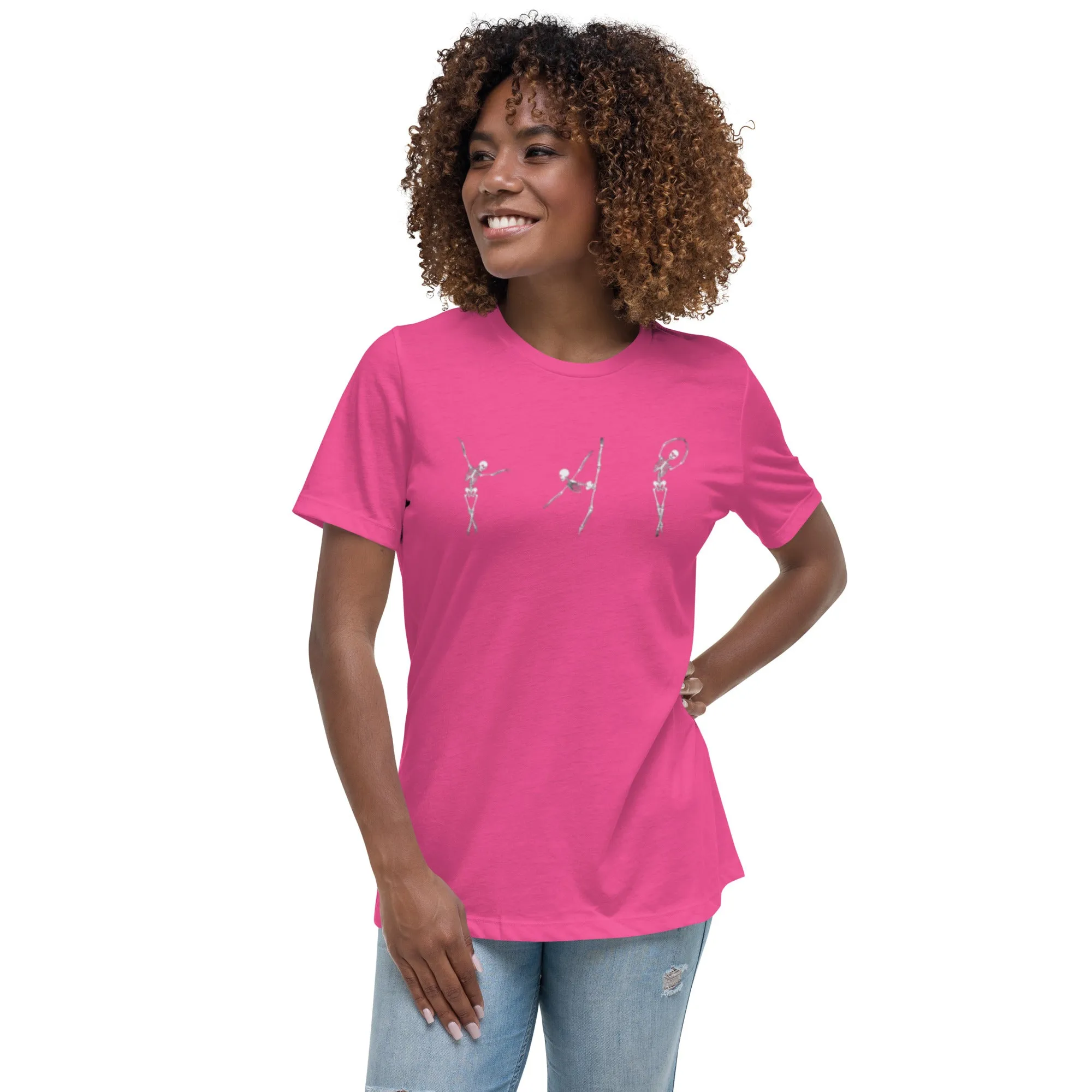 Dancing Ballerina Skeletons Women's Relaxed T-Shirt
