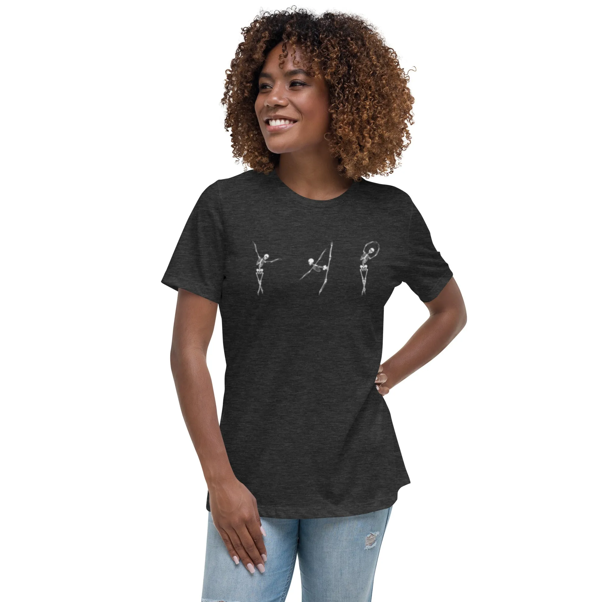 Dancing Ballerina Skeletons Women's Relaxed T-Shirt