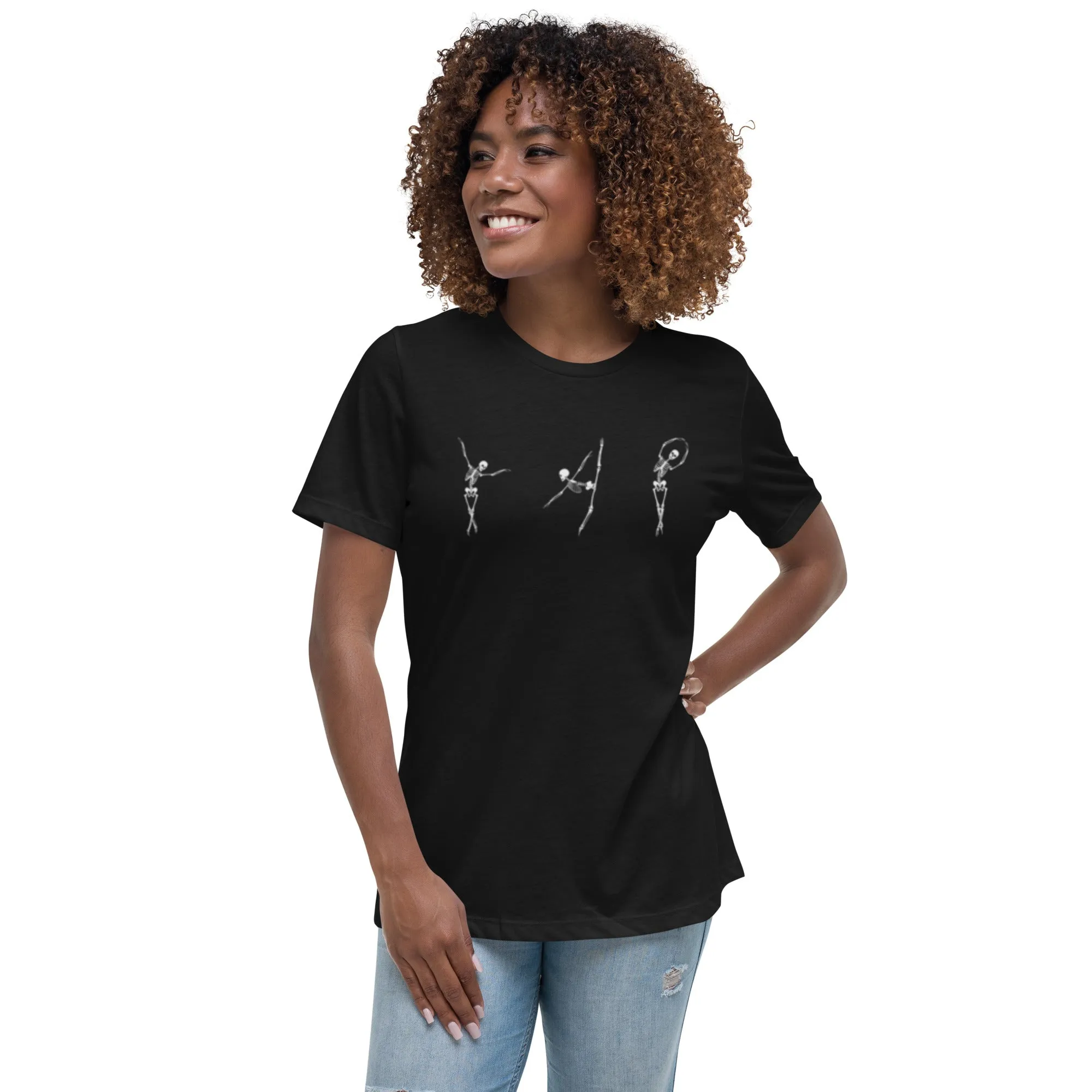 Dancing Ballerina Skeletons Women's Relaxed T-Shirt