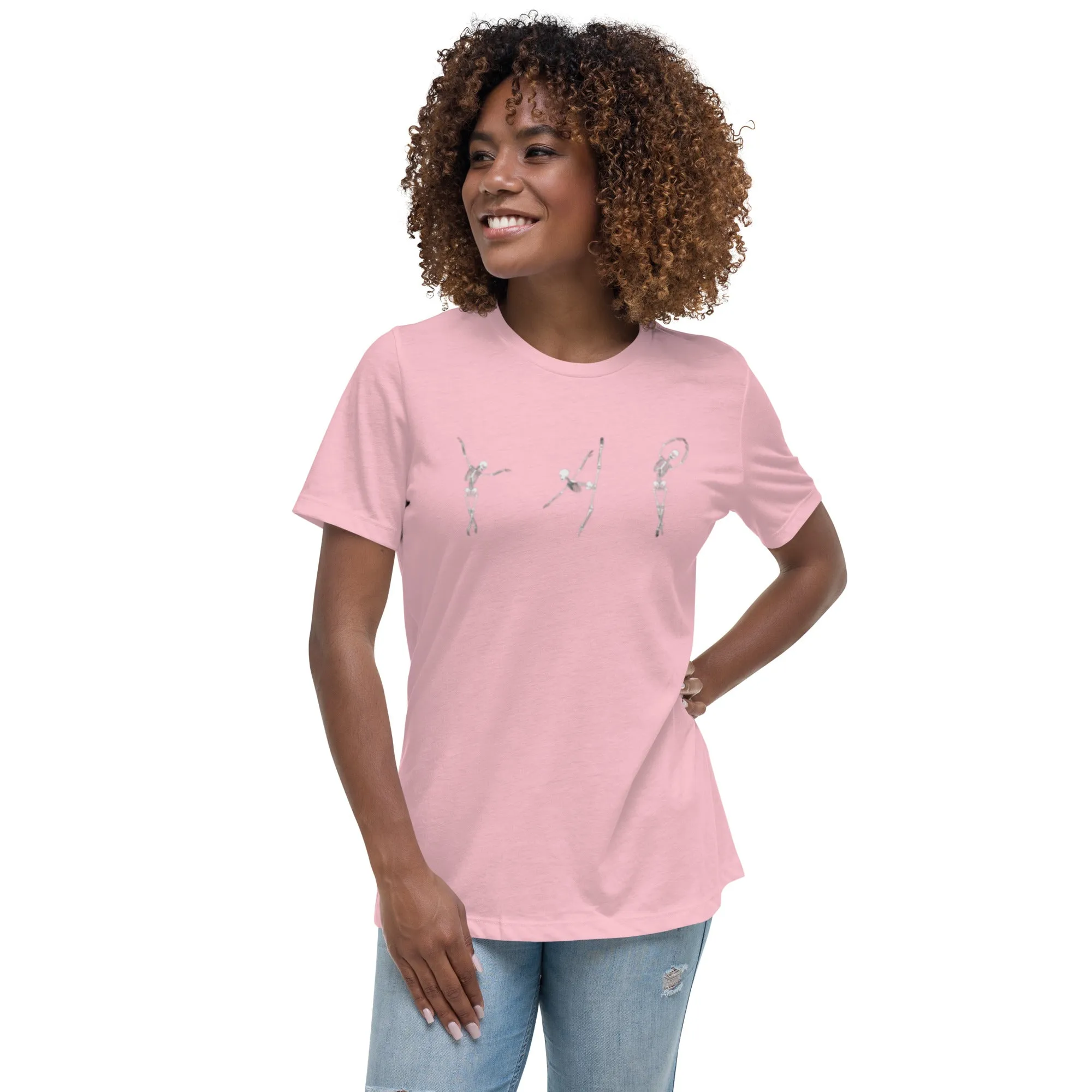 Dancing Ballerina Skeletons Women's Relaxed T-Shirt