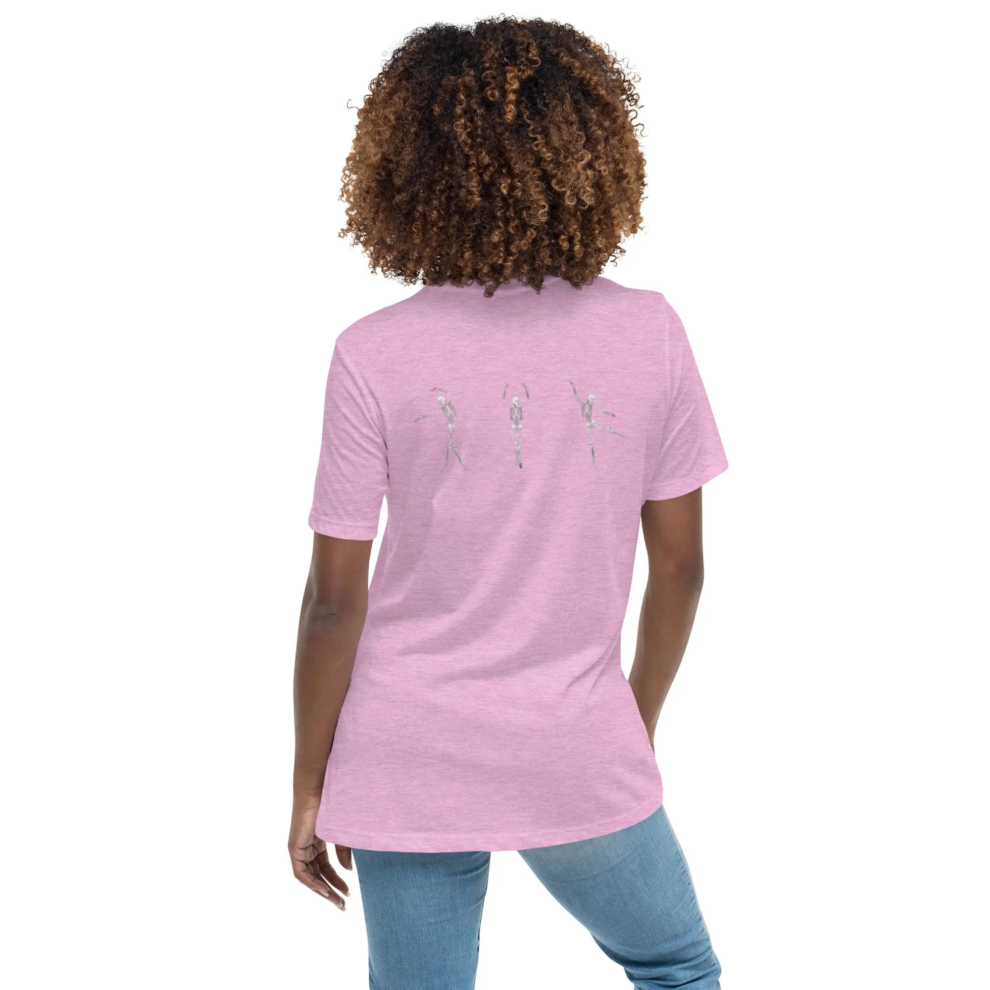 Dancing Ballerina Skeletons Women's Relaxed T-Shirt