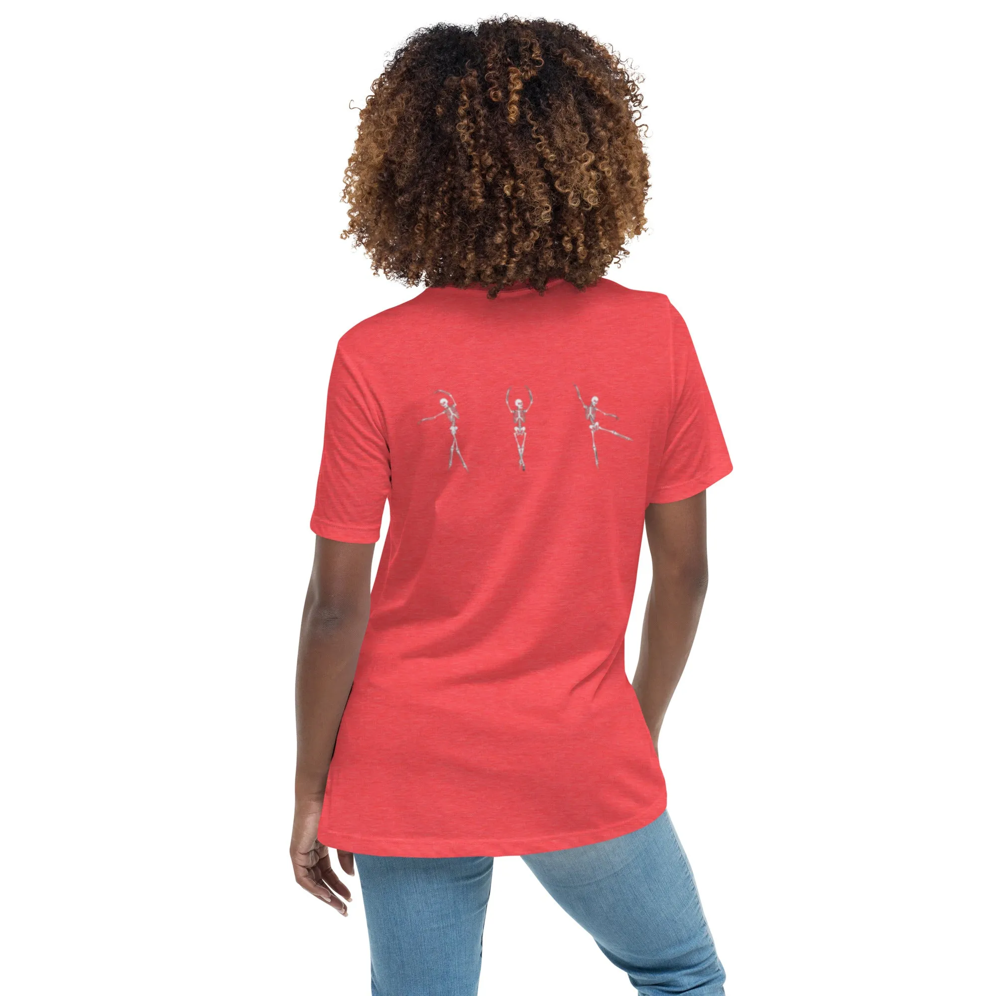 Dancing Ballerina Skeletons Women's Relaxed T-Shirt