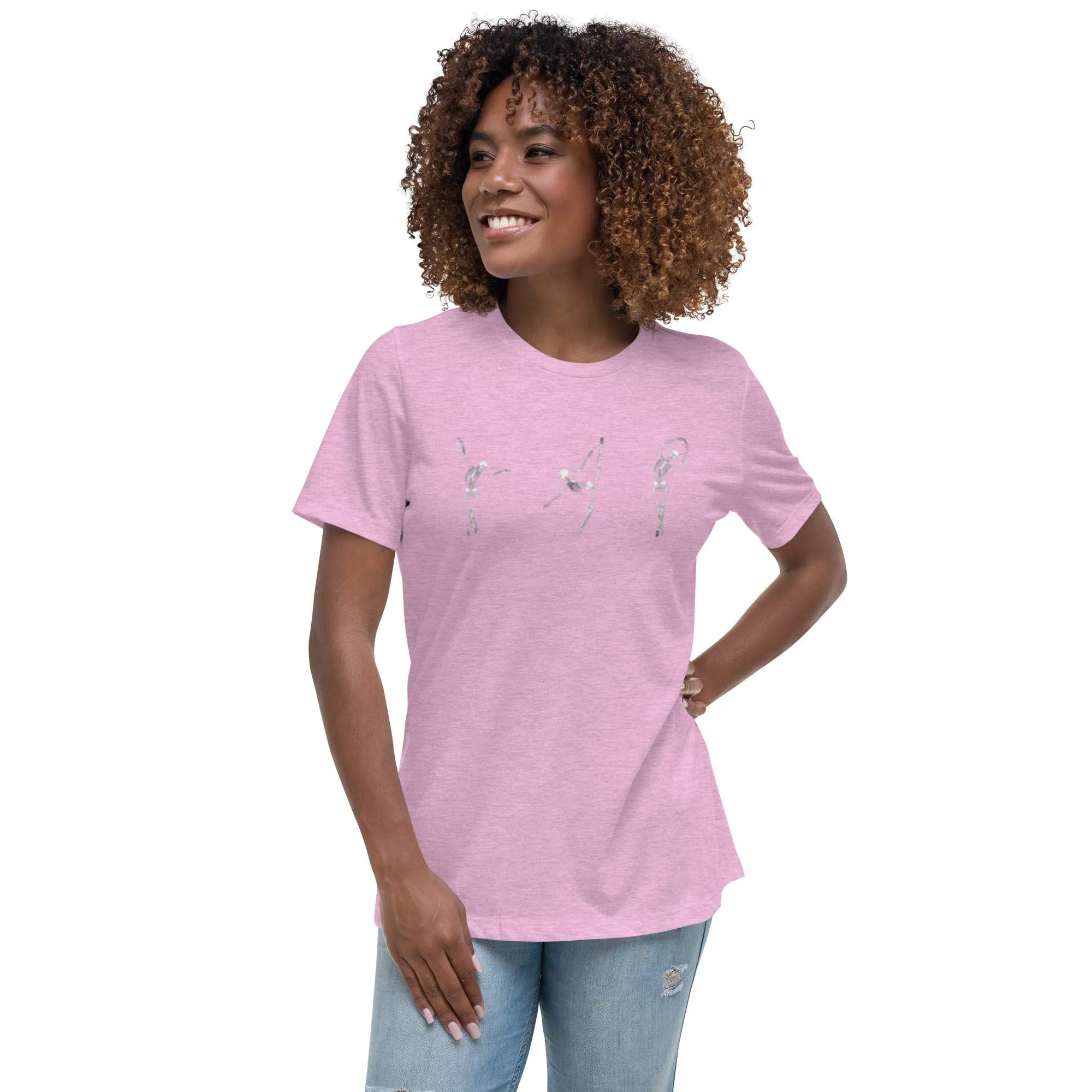 Dancing Ballerina Skeletons Women's Relaxed T-Shirt