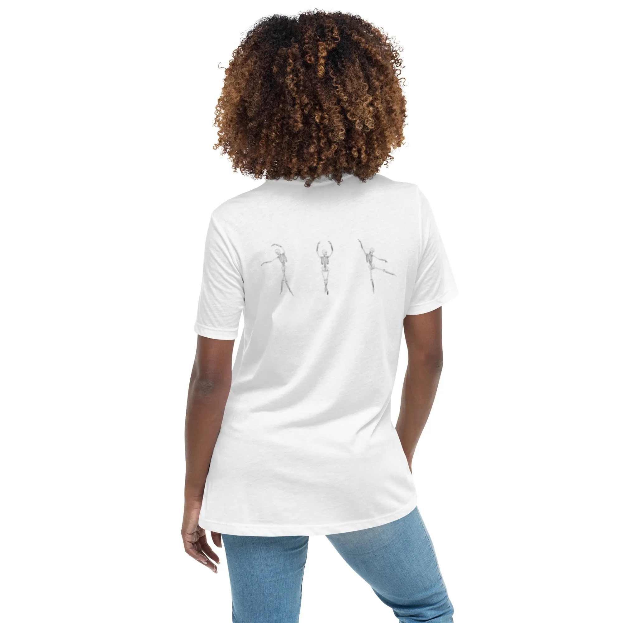 Dancing Ballerina Skeletons Women's Relaxed T-Shirt
