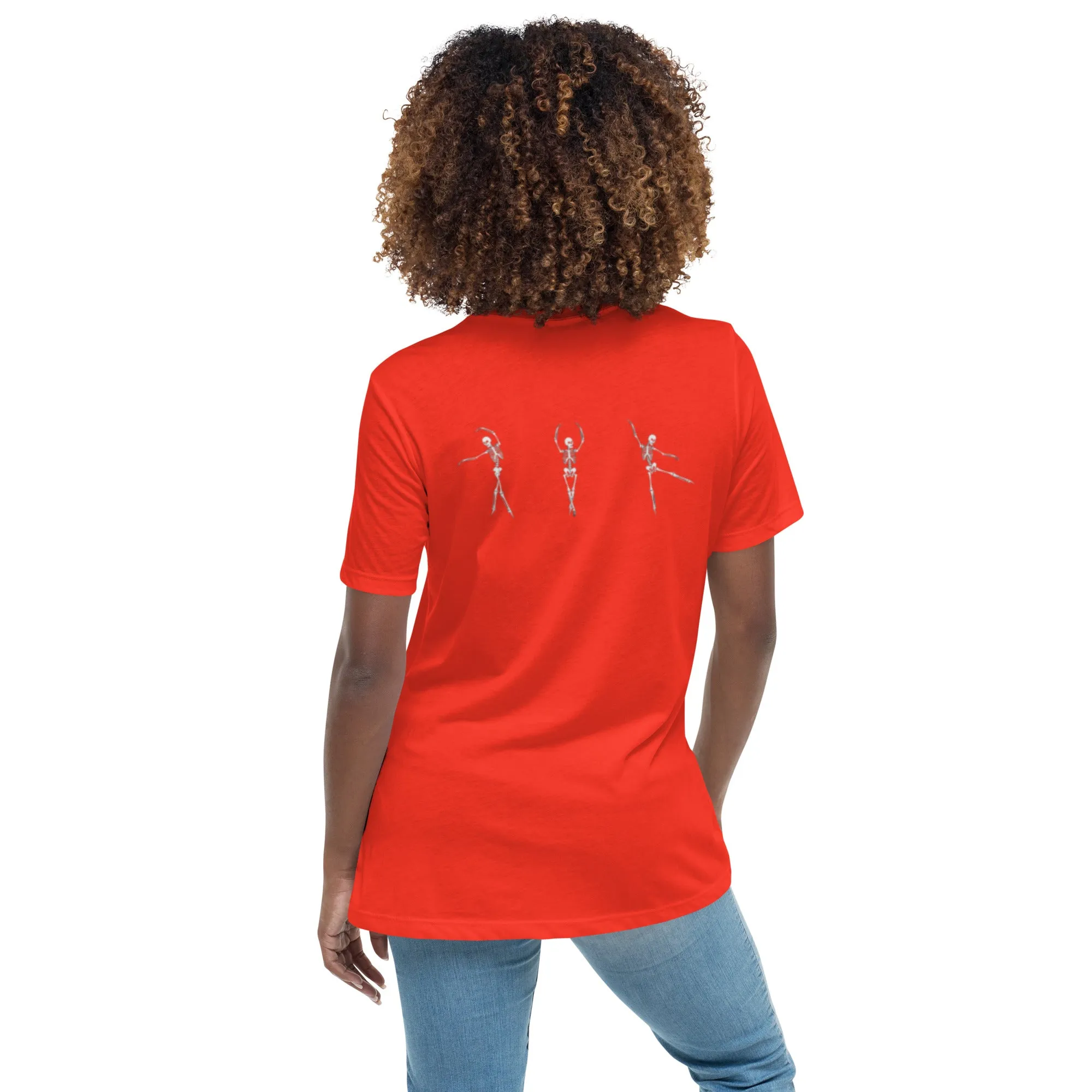 Dancing Ballerina Skeletons Women's Relaxed T-Shirt