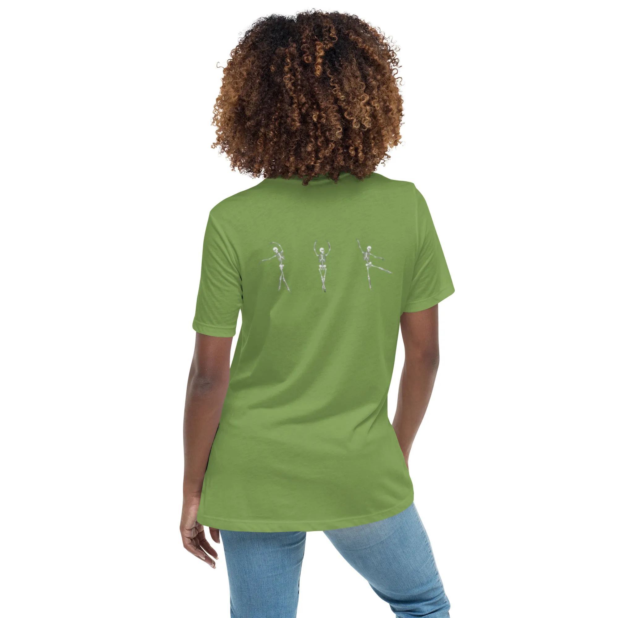 Dancing Ballerina Skeletons Women's Relaxed T-Shirt
