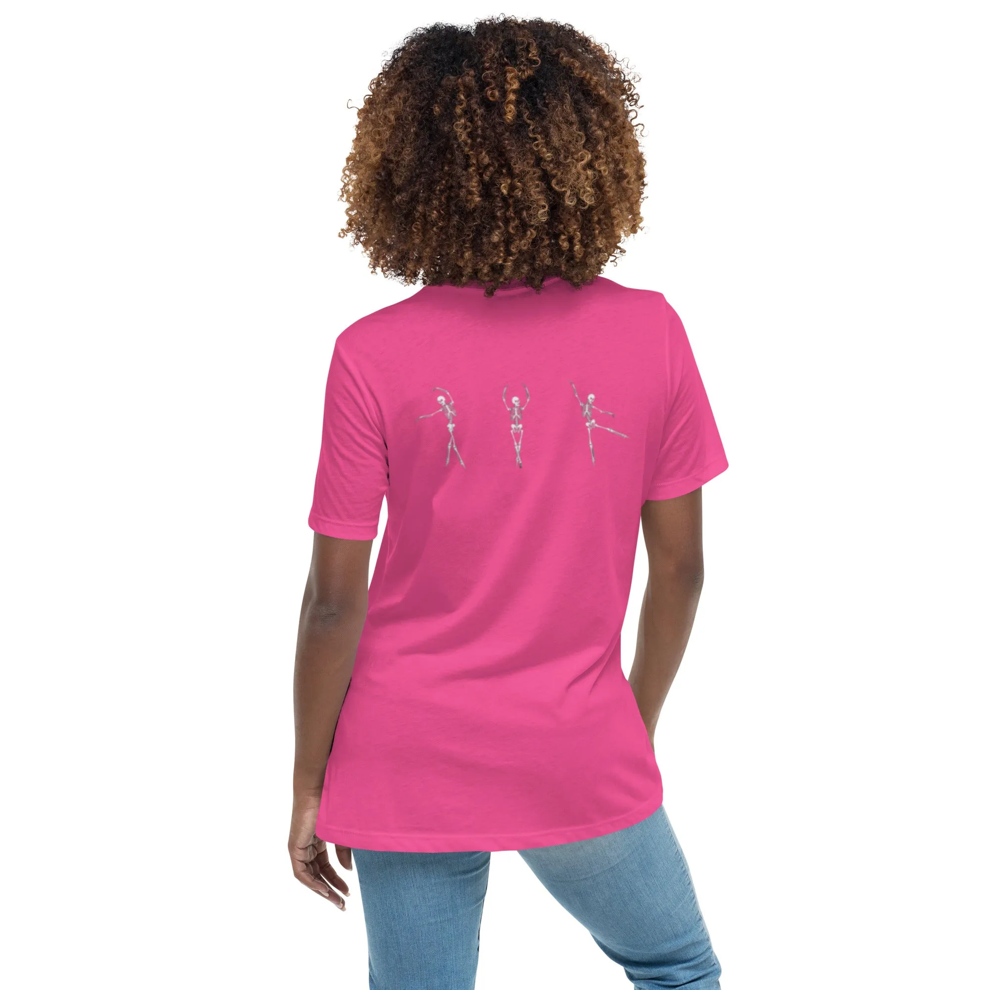 Dancing Ballerina Skeletons Women's Relaxed T-Shirt