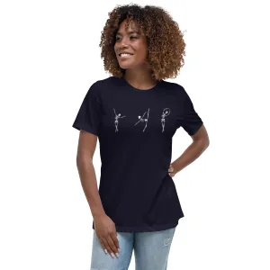 Dancing Ballerina Skeletons Women's Relaxed T-Shirt