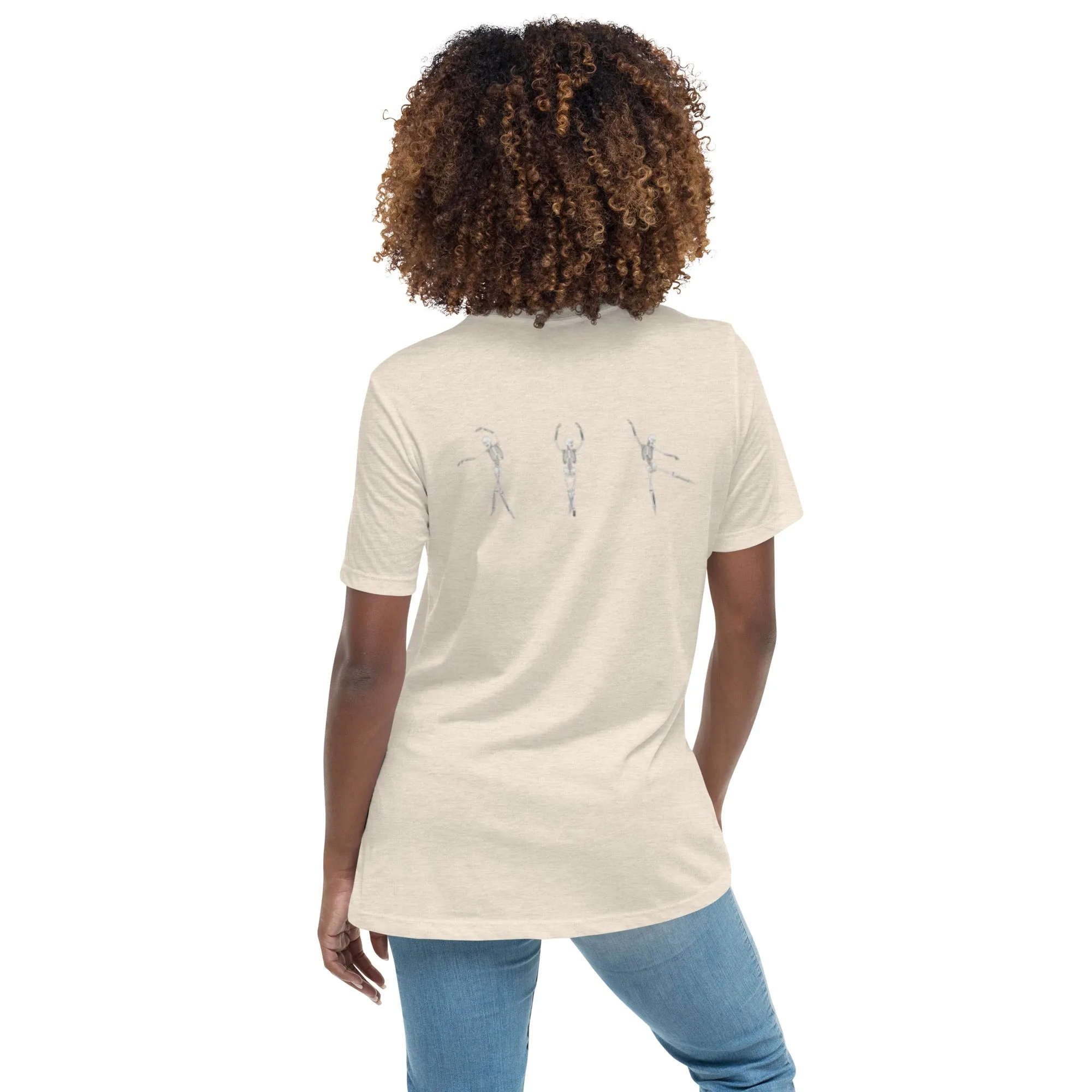 Dancing Ballerina Skeletons Women's Relaxed T-Shirt