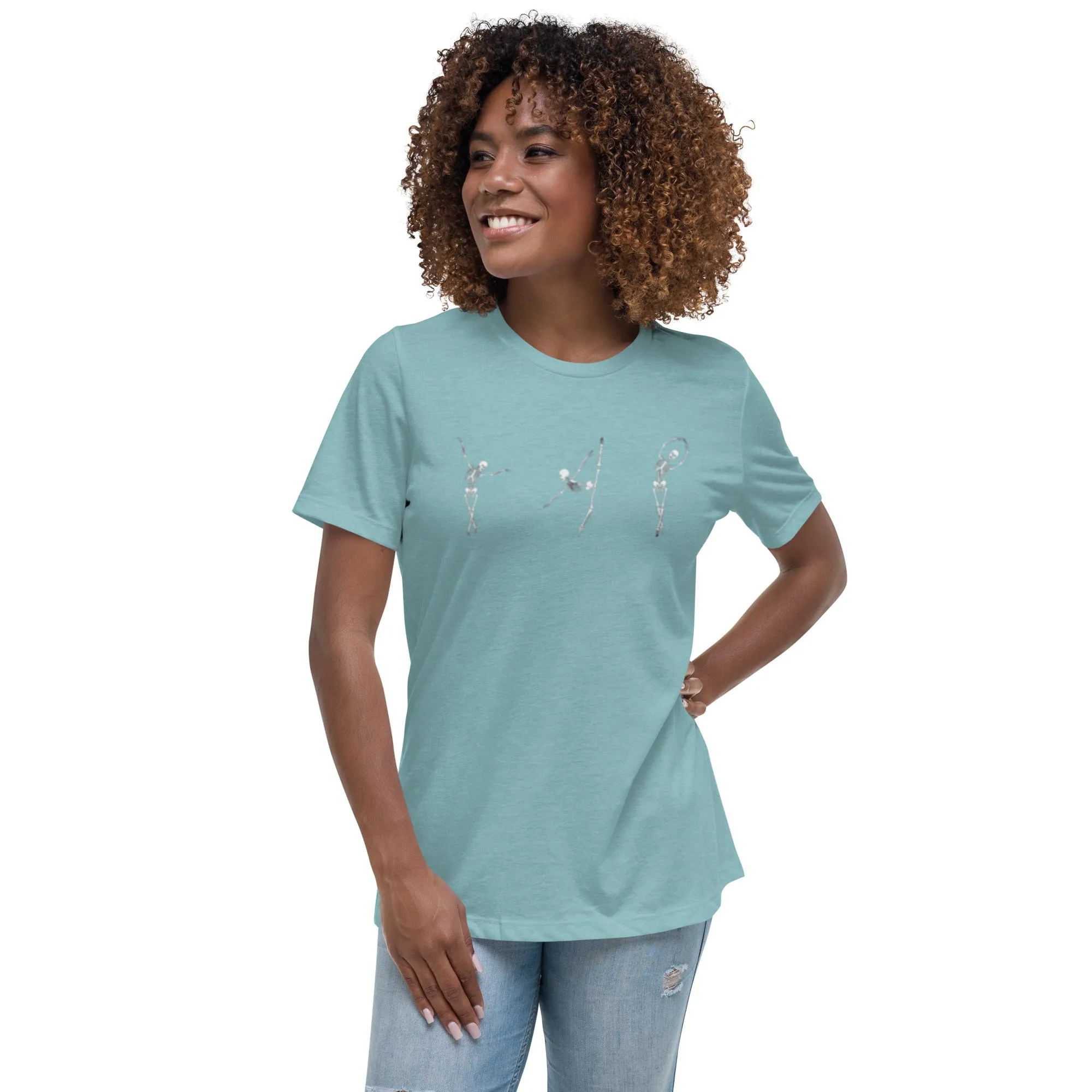 Dancing Ballerina Skeletons Women's Relaxed T-Shirt