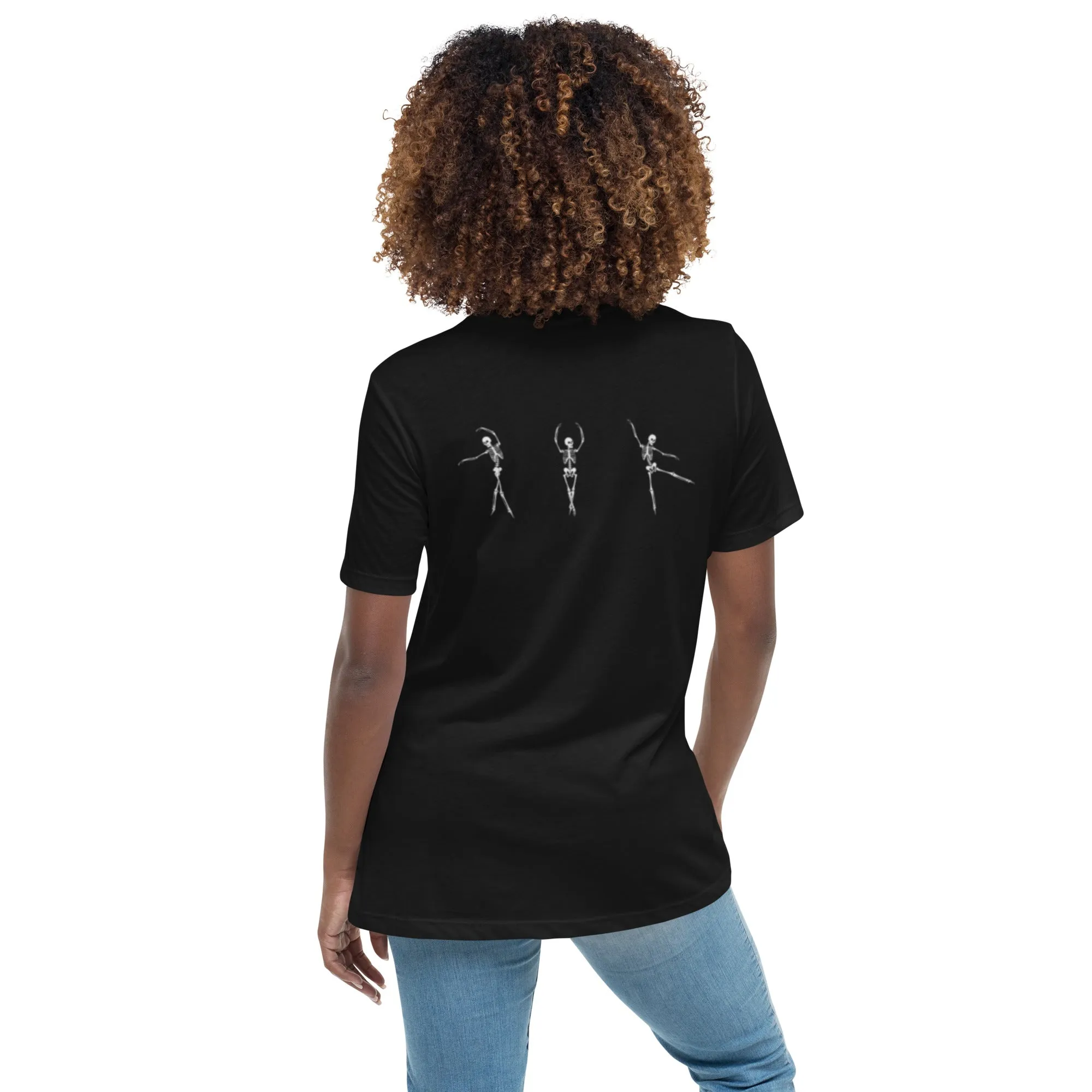 Dancing Ballerina Skeletons Women's Relaxed T-Shirt