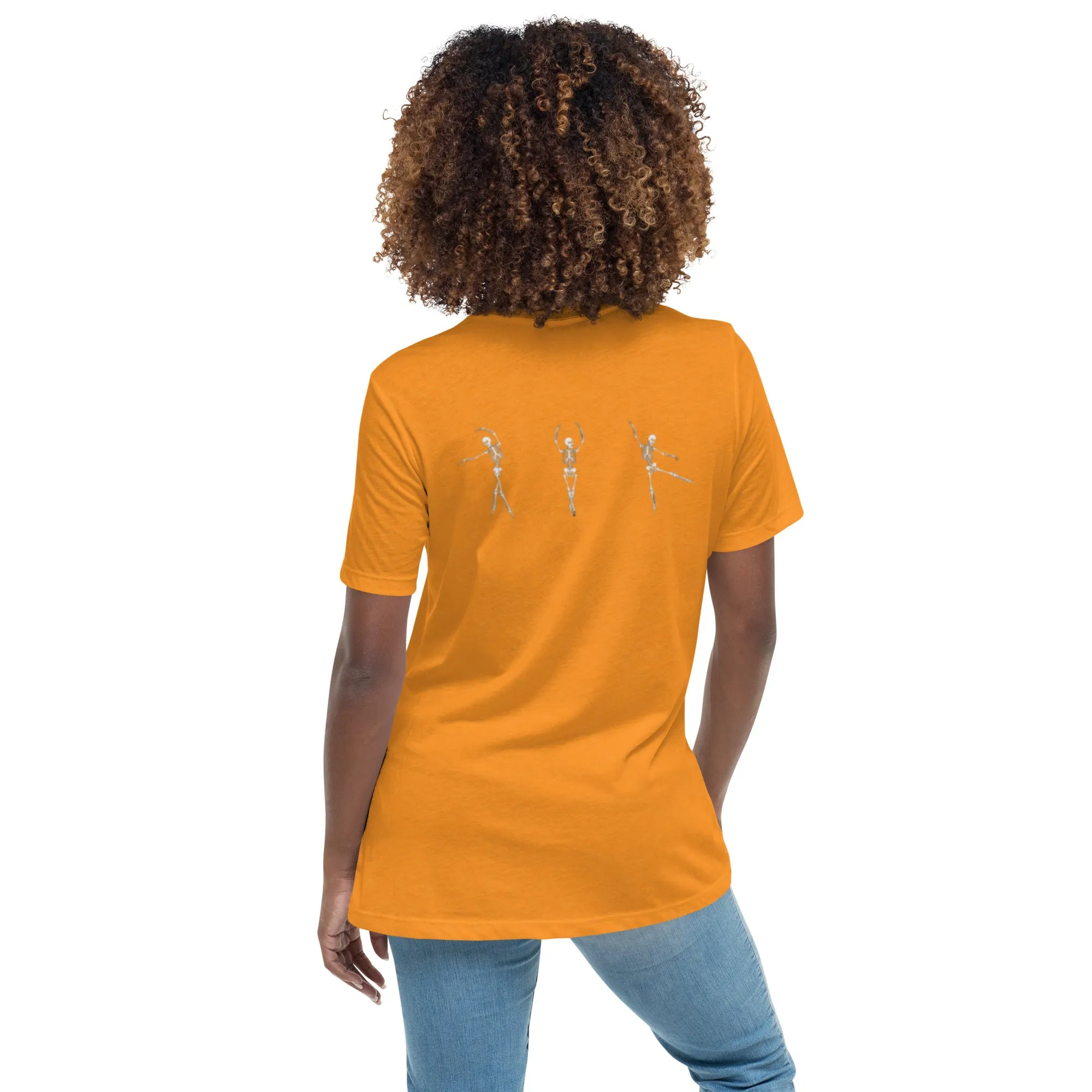 Dancing Ballerina Skeletons Women's Relaxed T-Shirt