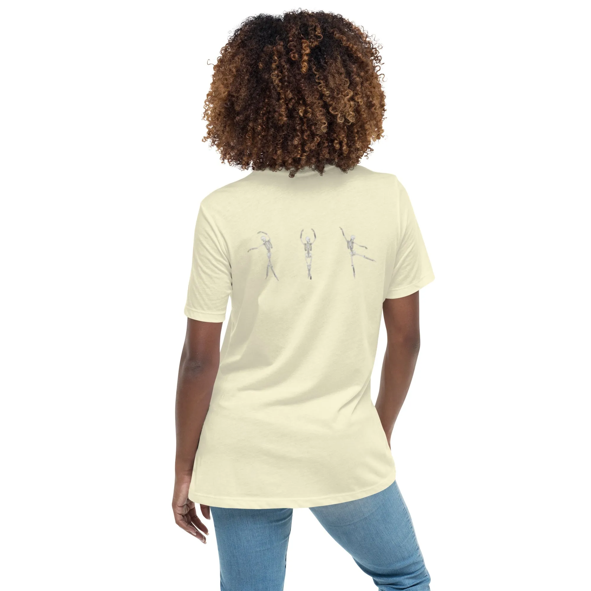 Dancing Ballerina Skeletons Women's Relaxed T-Shirt