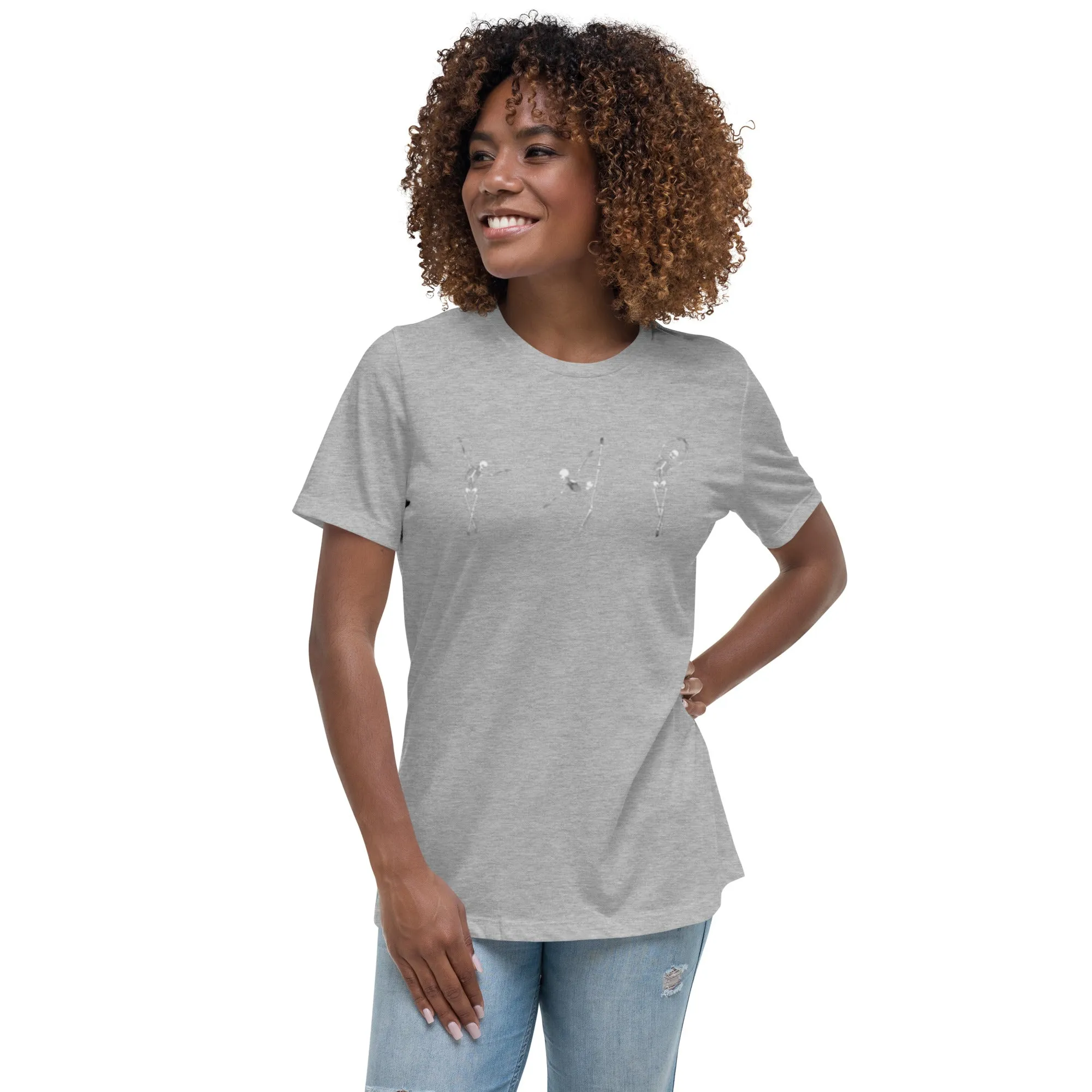 Dancing Ballerina Skeletons Women's Relaxed T-Shirt