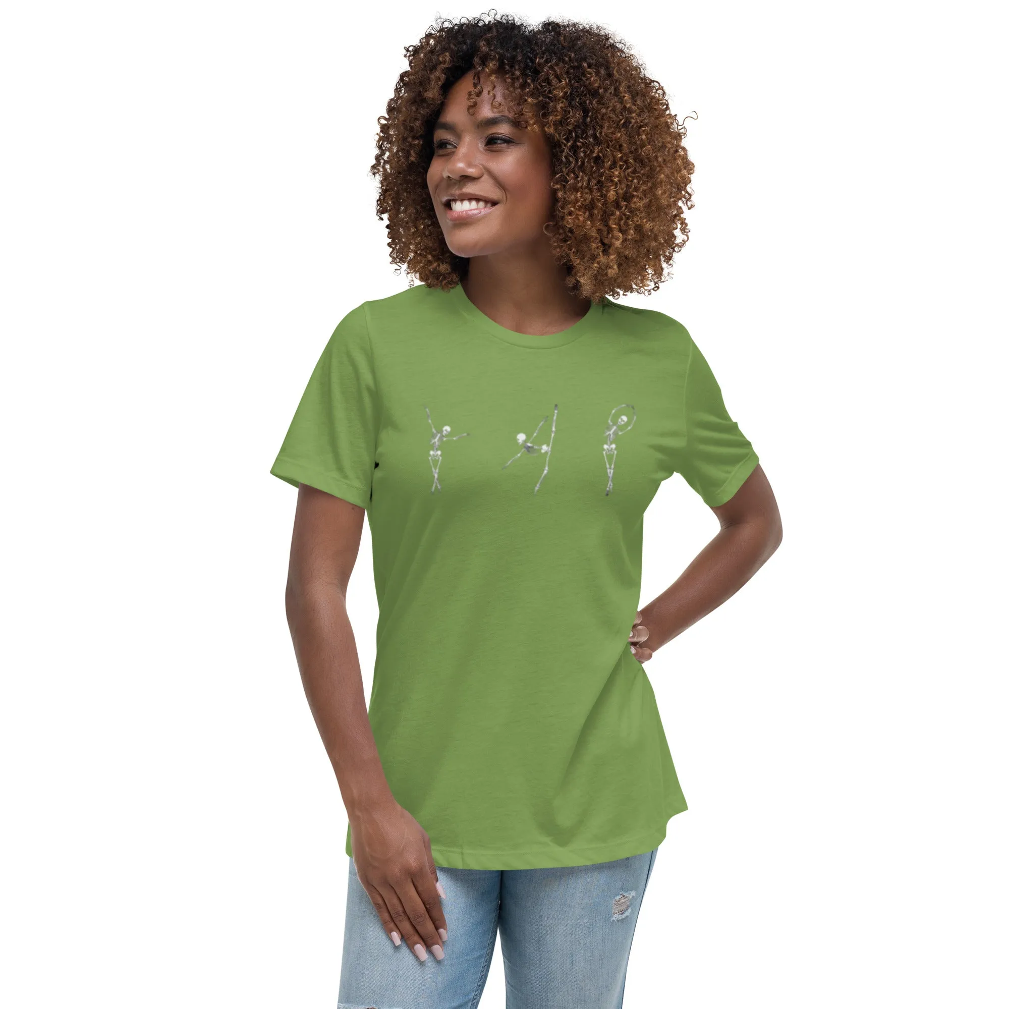 Dancing Ballerina Skeletons Women's Relaxed T-Shirt