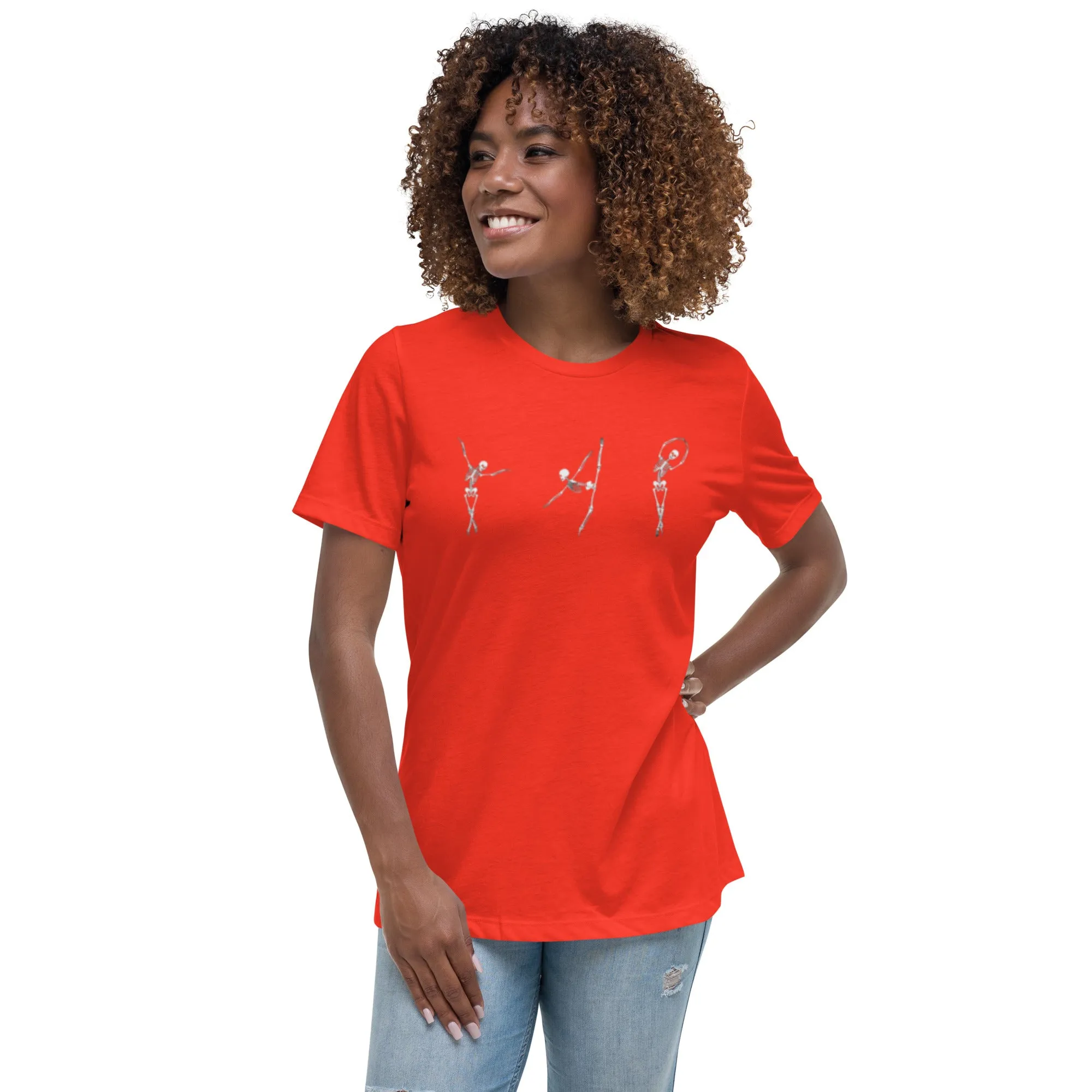 Dancing Ballerina Skeletons Women's Relaxed T-Shirt