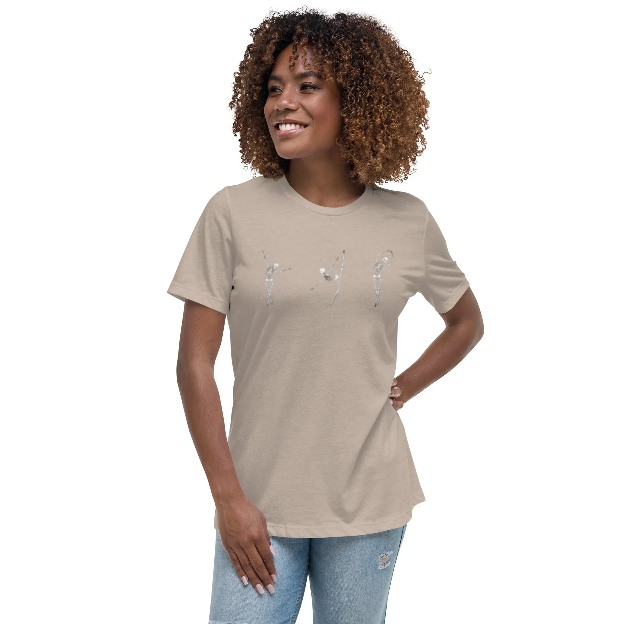 Dancing Ballerina Skeletons Women's Relaxed T-Shirt