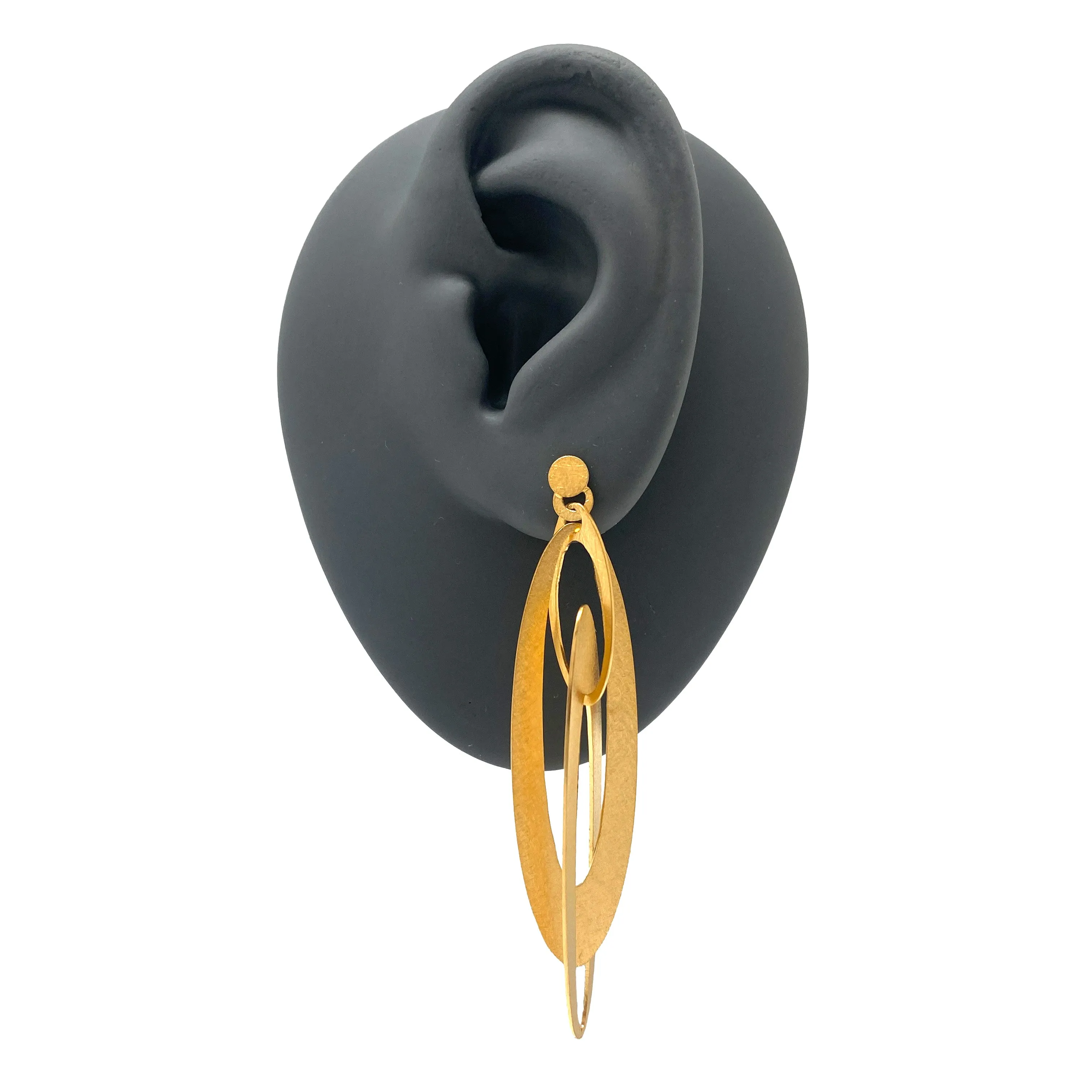 Dangle Oval Earrings