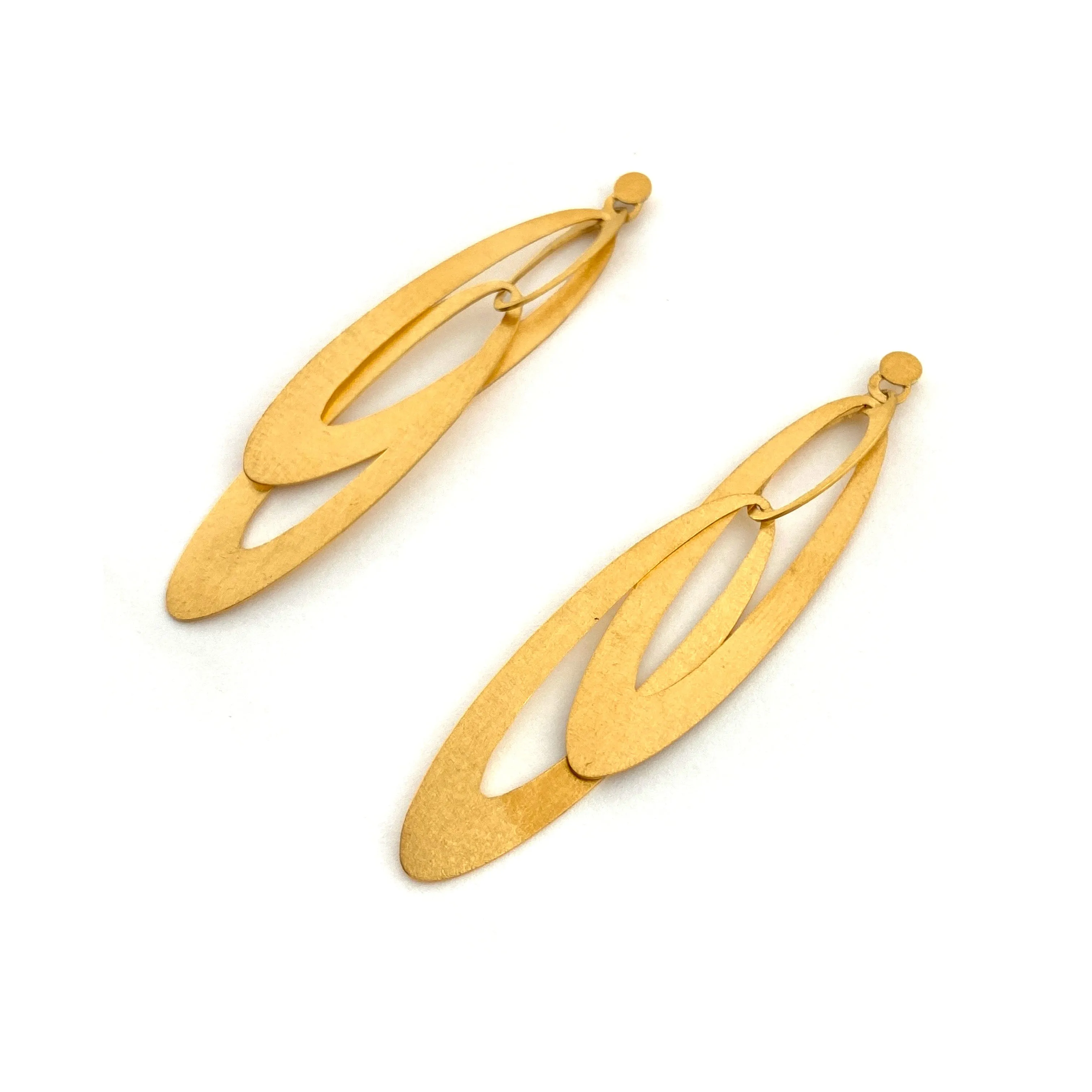 Dangle Oval Earrings
