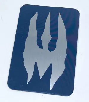 Death Watch - Mandalorian Brushed Aluminum Sticker