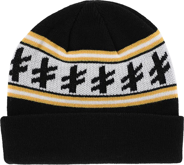 DEATHWISH | Gang Logo Beanie | Black/Yellow