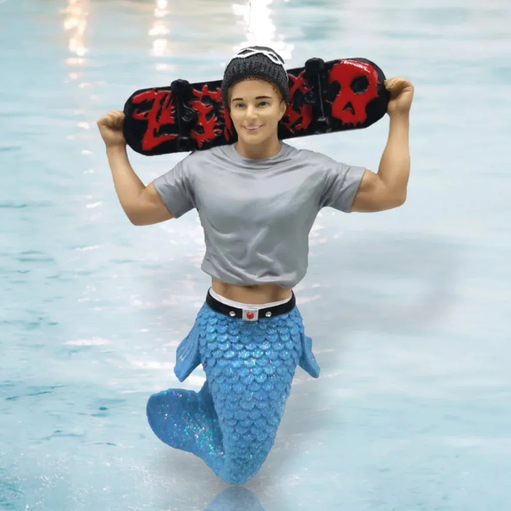 December Diamonds Merman Sk8r Boy Ornament