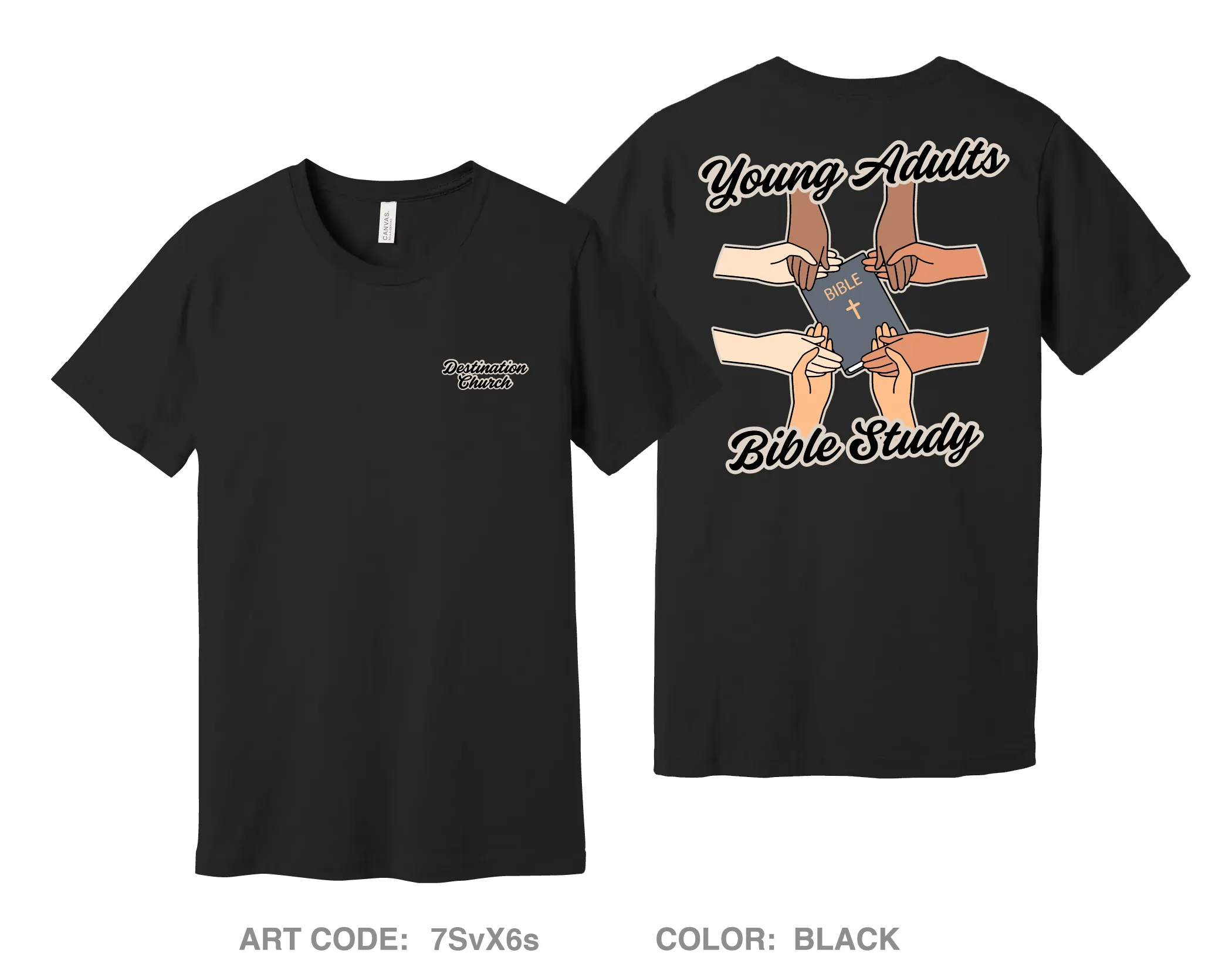Destination Church Comfort Unisex Cotton SS Tee - 7SvX6s