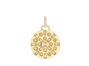 Diamond Baguette Mosaic Charm
