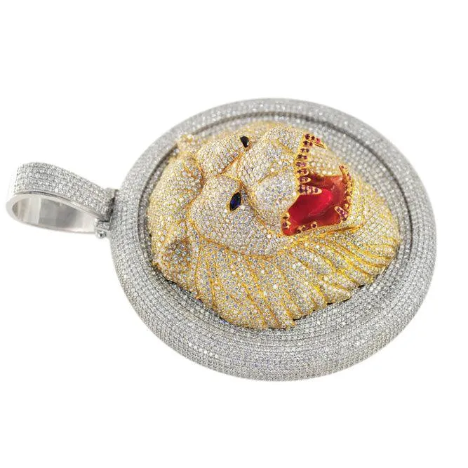 DIAMOND CUSTOM LION HEAD PENDANT