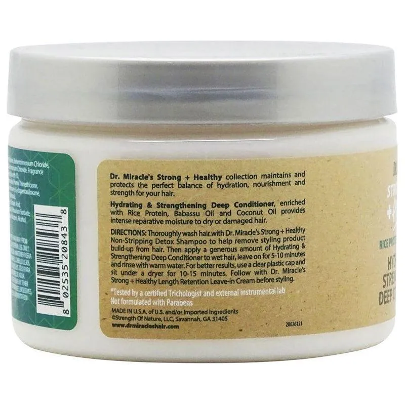 Dr.Miracle's Rice Protein & Babbasu Oil Hydrating & Strengthening Deep Conditioner 340g