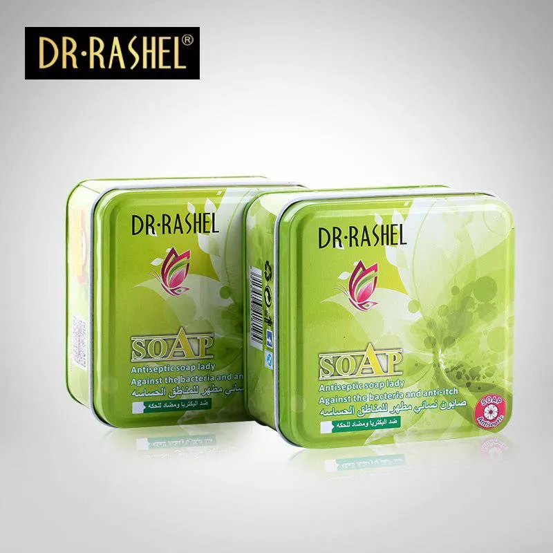 Dr.Rashel Antiseptic Soap & against the Bacteria & Anti Itch for Body and Private Parts for Girls & Women - 100gms