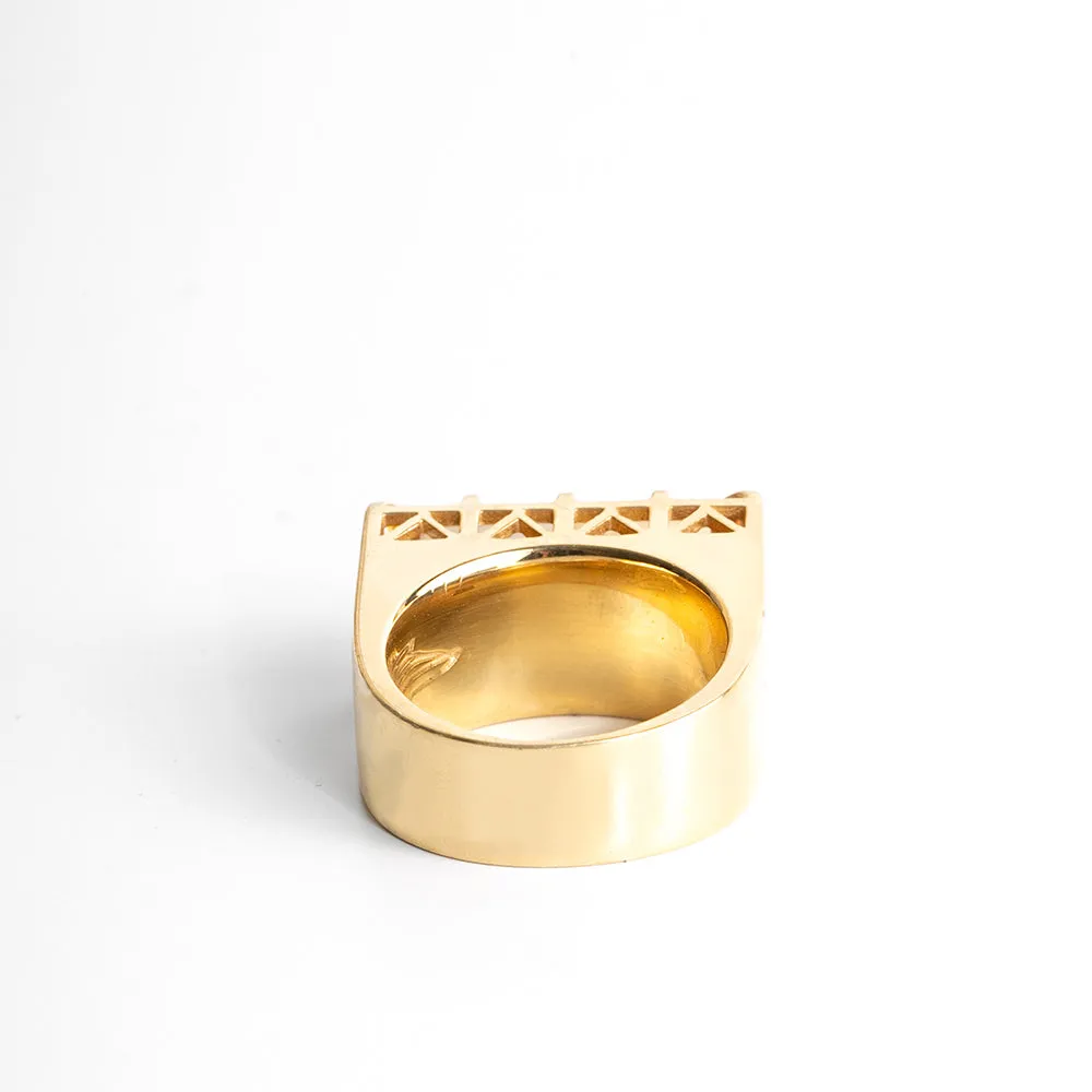 EAST WEST STATEMENT RING | CITRINE