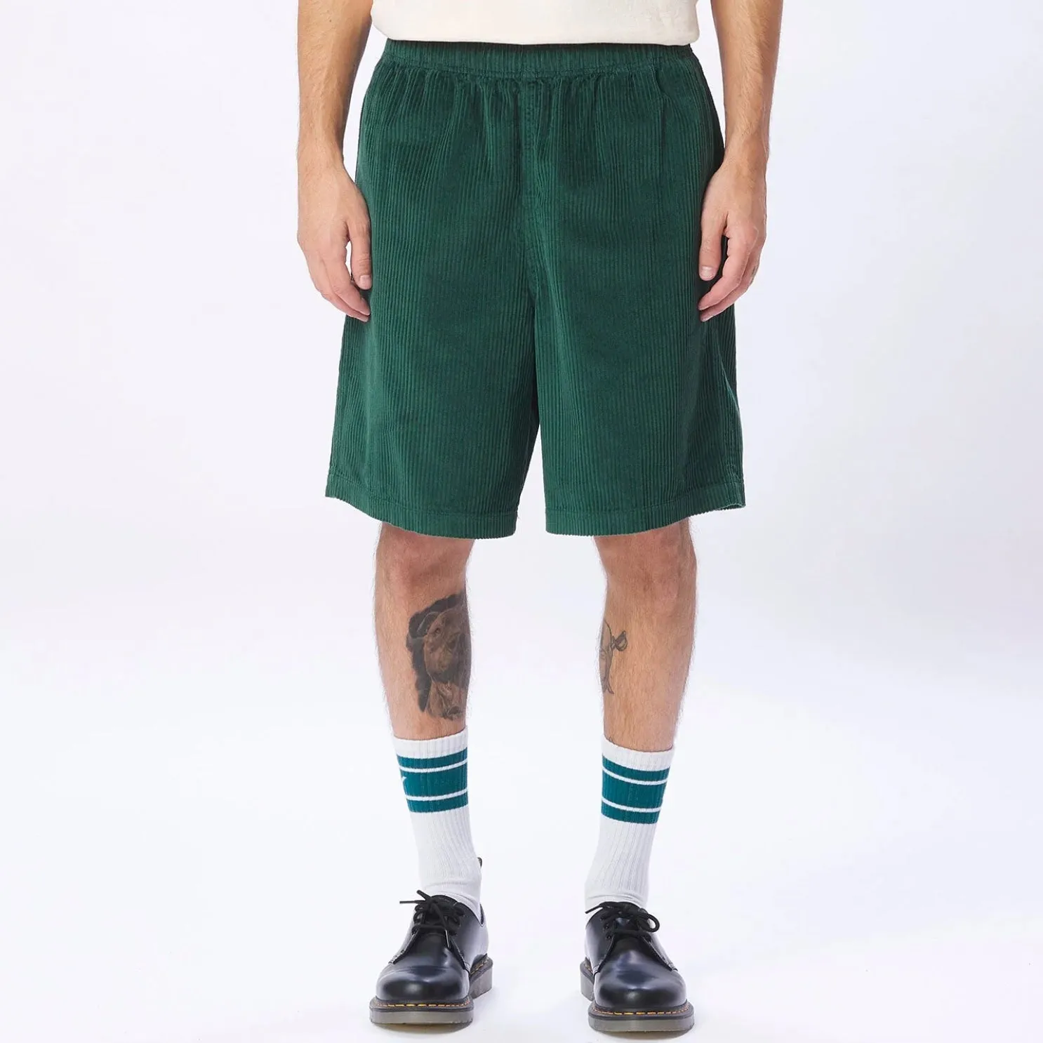 Easy relaxed corduroy short dark cedar
