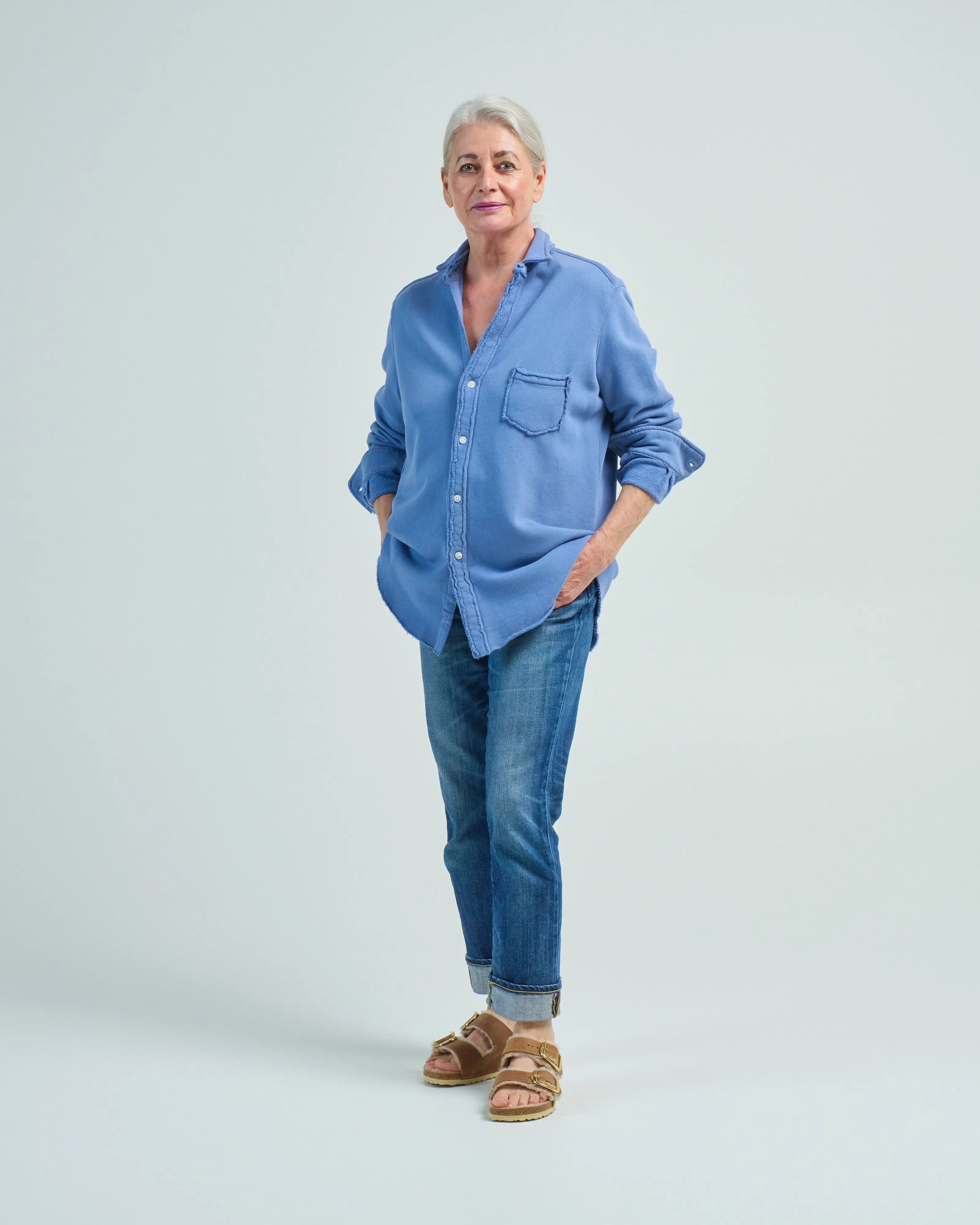 eileen relaxed button-up shirt