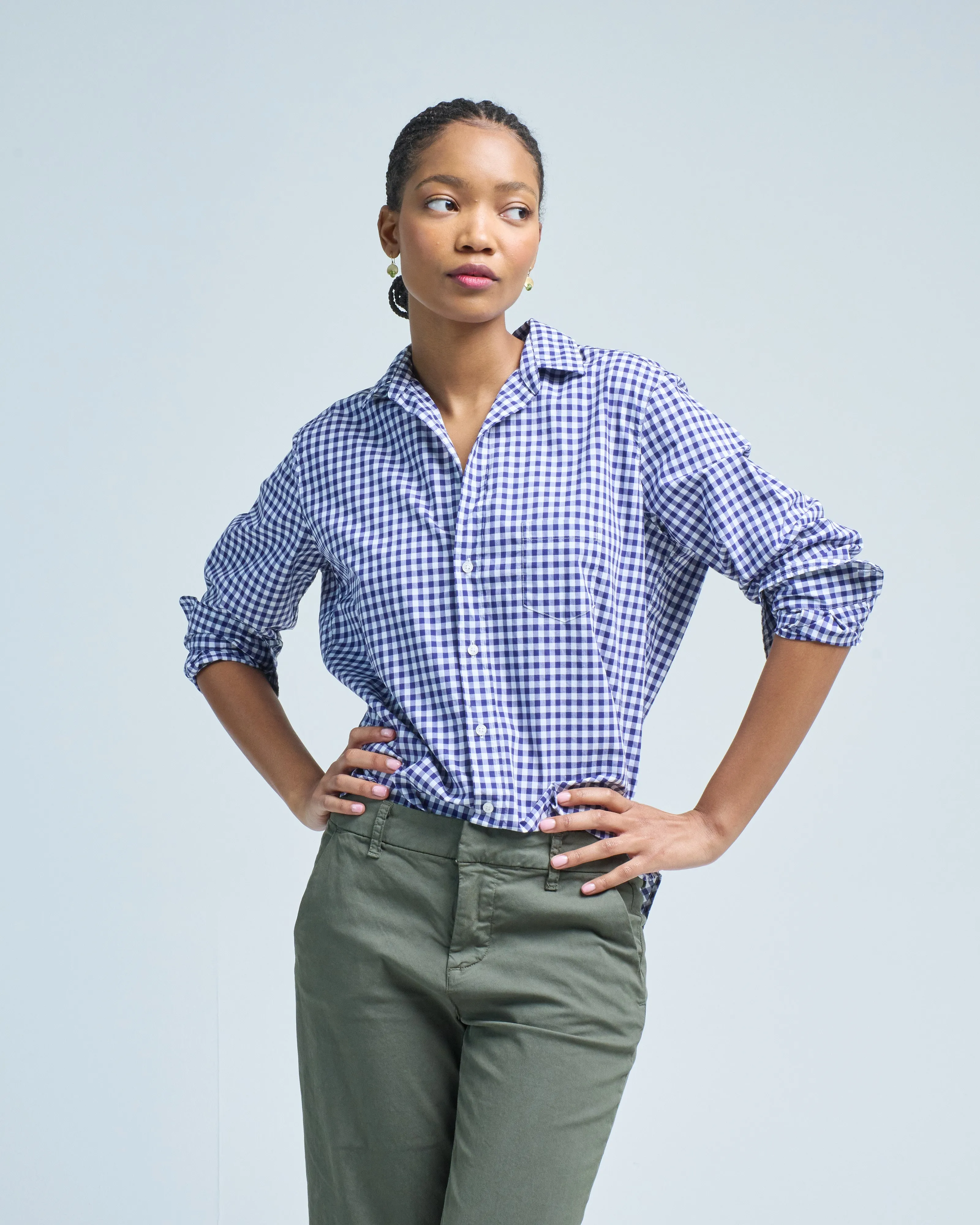 eileen relaxed button-up shirt