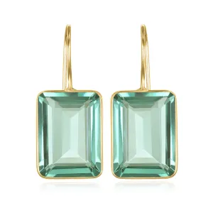 Emerald Cut Valencia-Sage Gold