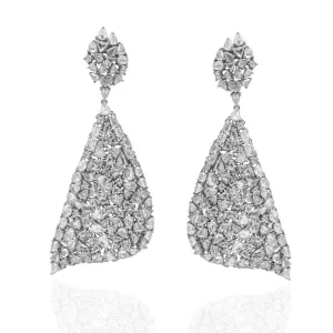 Enchanted Evening Vega Diamond Earrings in White Gold
