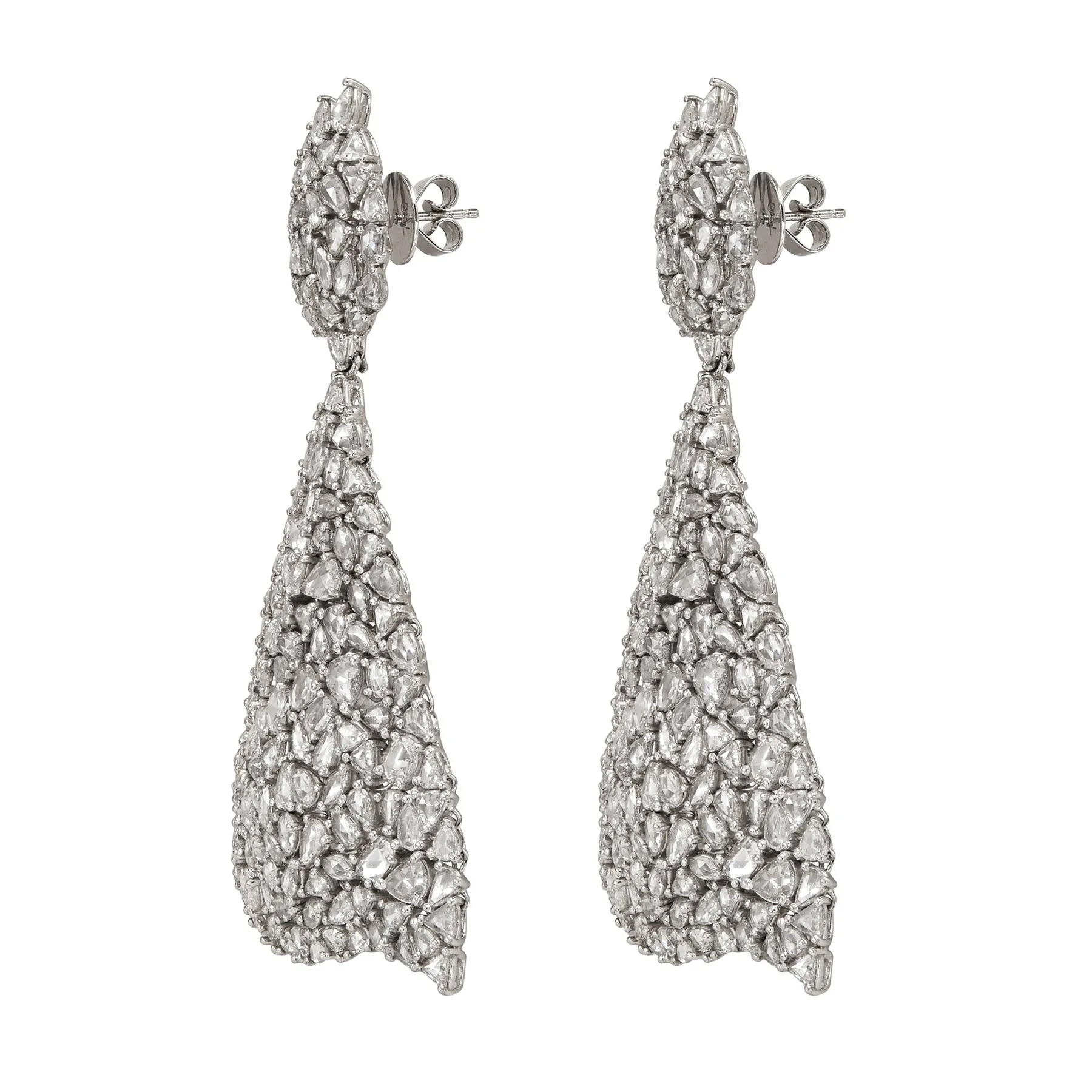 Enchanted Evening Vega Diamond Earrings in White Gold