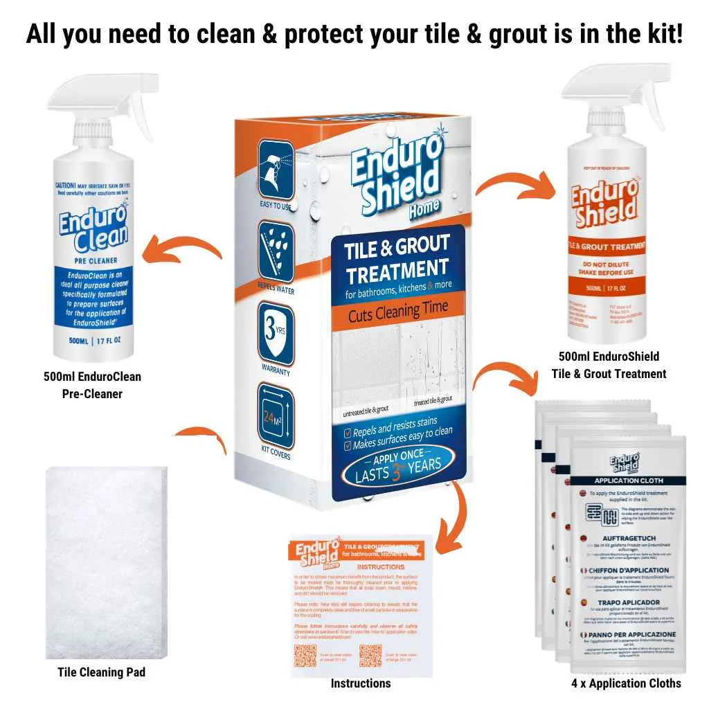 EnduroShield Tile & Grout Treatment -  Large 500ml Kit