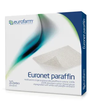 EURONET PARAFFIN Garza grassa paraffinata 10×10 cm – confezione da 10 pezzi