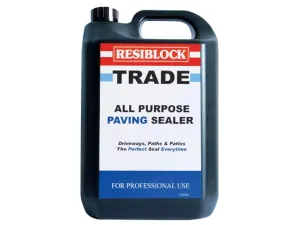 Everbuild Resiblock All Purpose Paving Sealer 5 Litre (Trade)