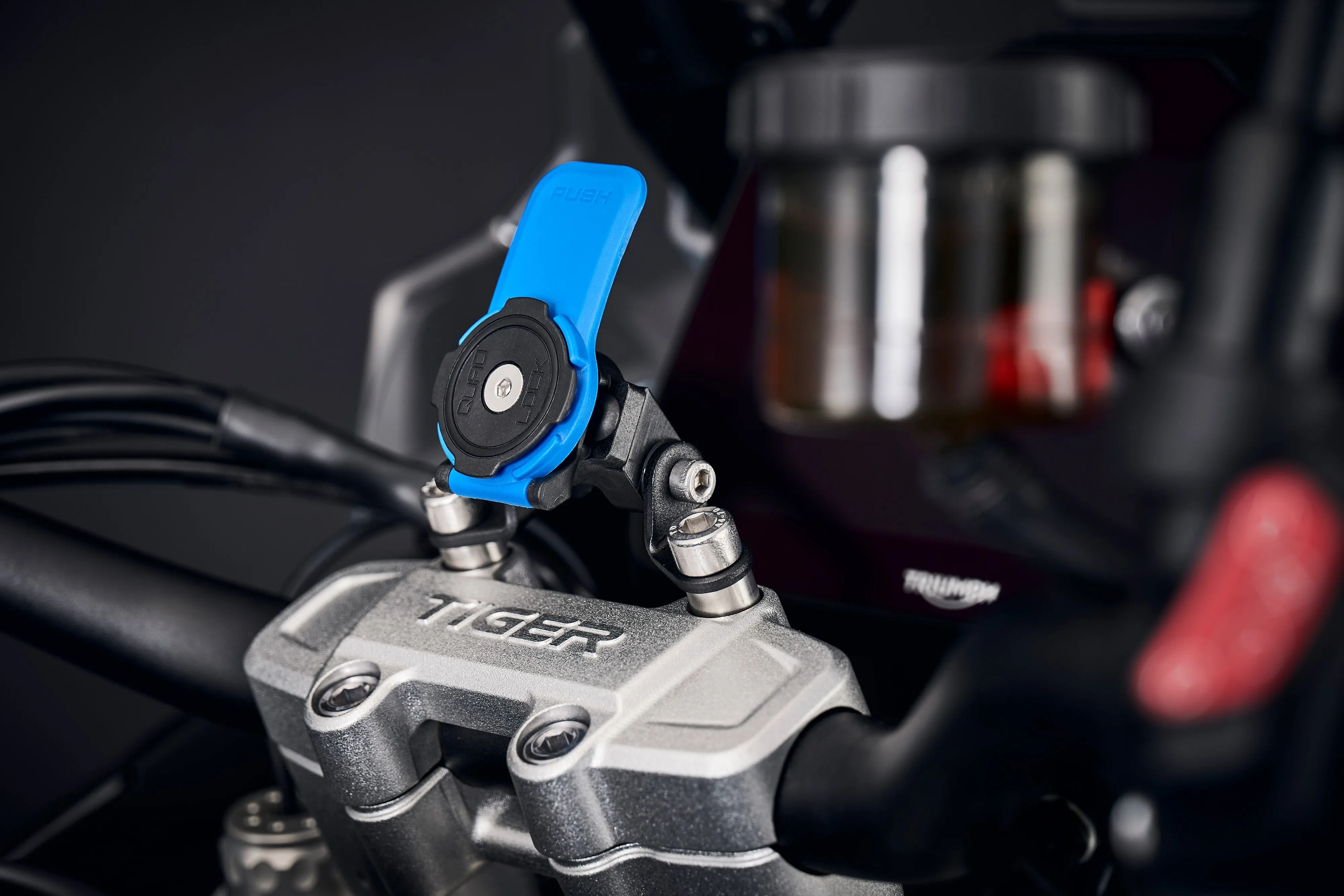 Evotech Quad Lock Compatible Handlebar Clamp Mount - Triumph Tiger 1200 GT Explorer (2022 )