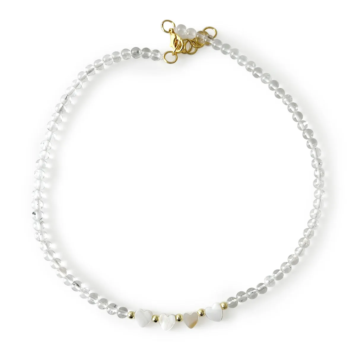 Exclusive Pearl Hearts Beaded Necklace