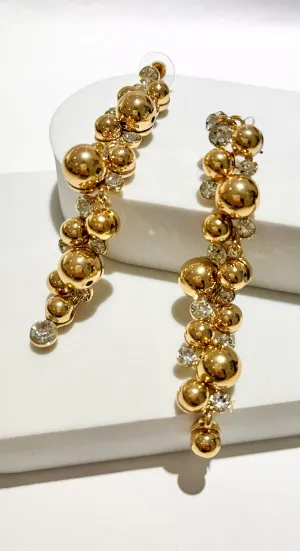Exclusive Style Gold Drop Earrings