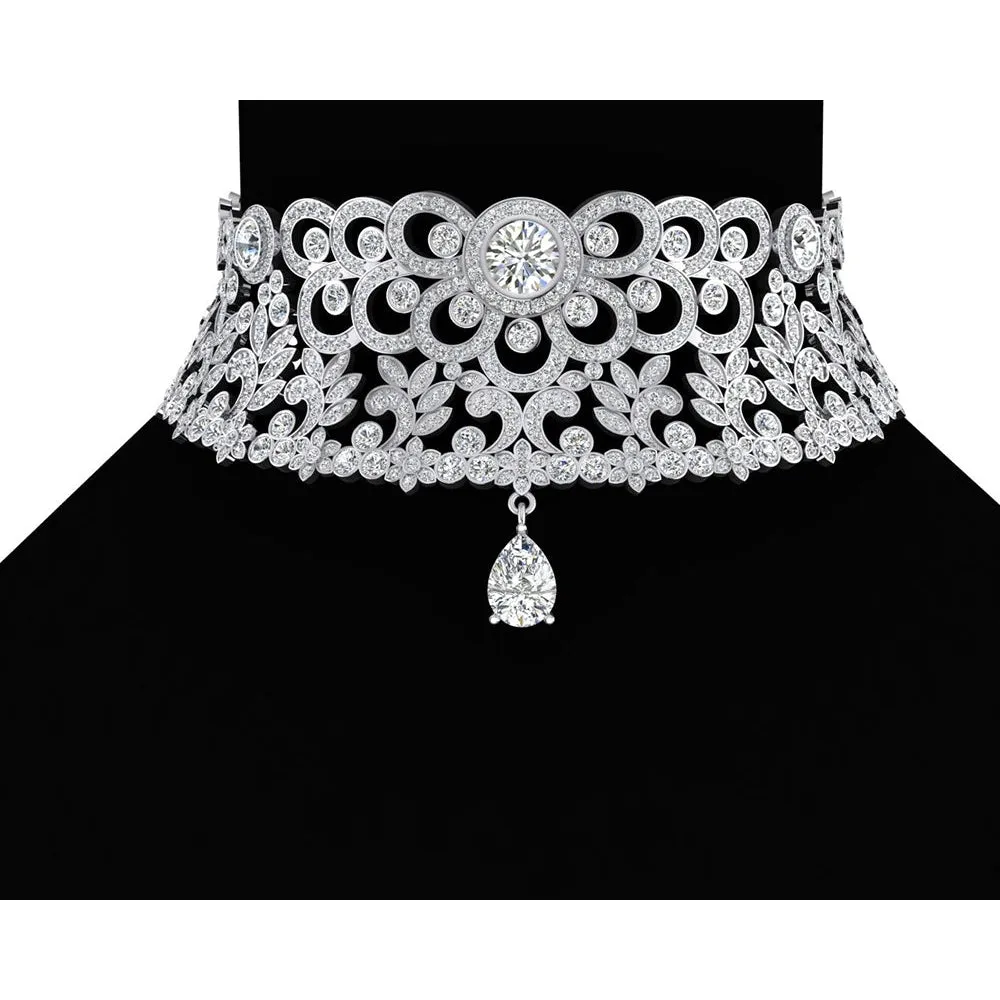 Expensive Mined Diamond Choker Necklace