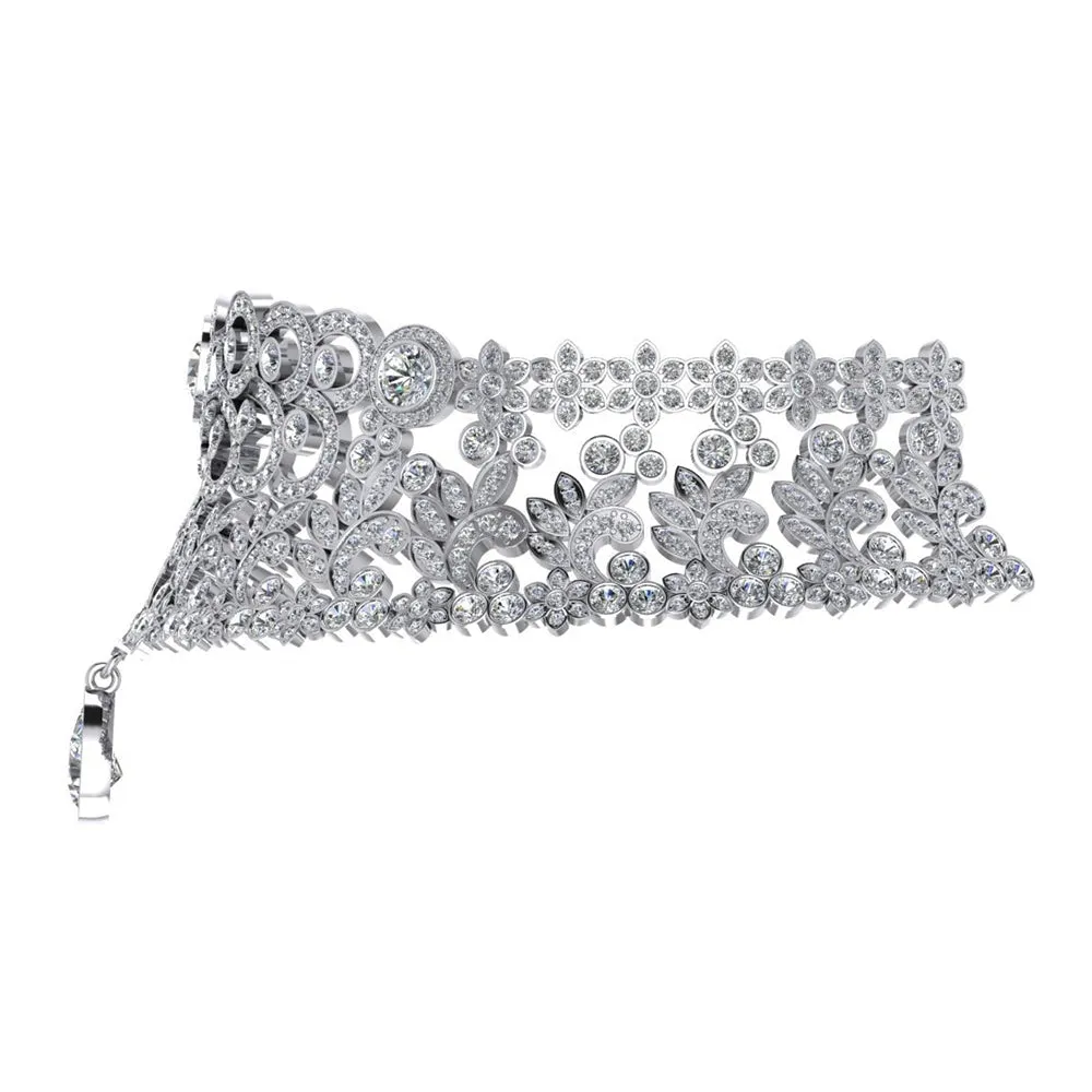 Expensive Mined Diamond Choker Necklace