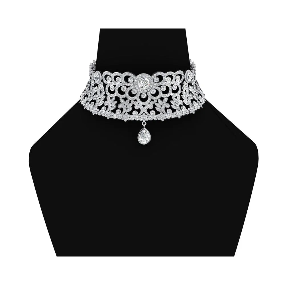 Expensive Mined Diamond Choker Necklace