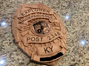 Explorer style badge