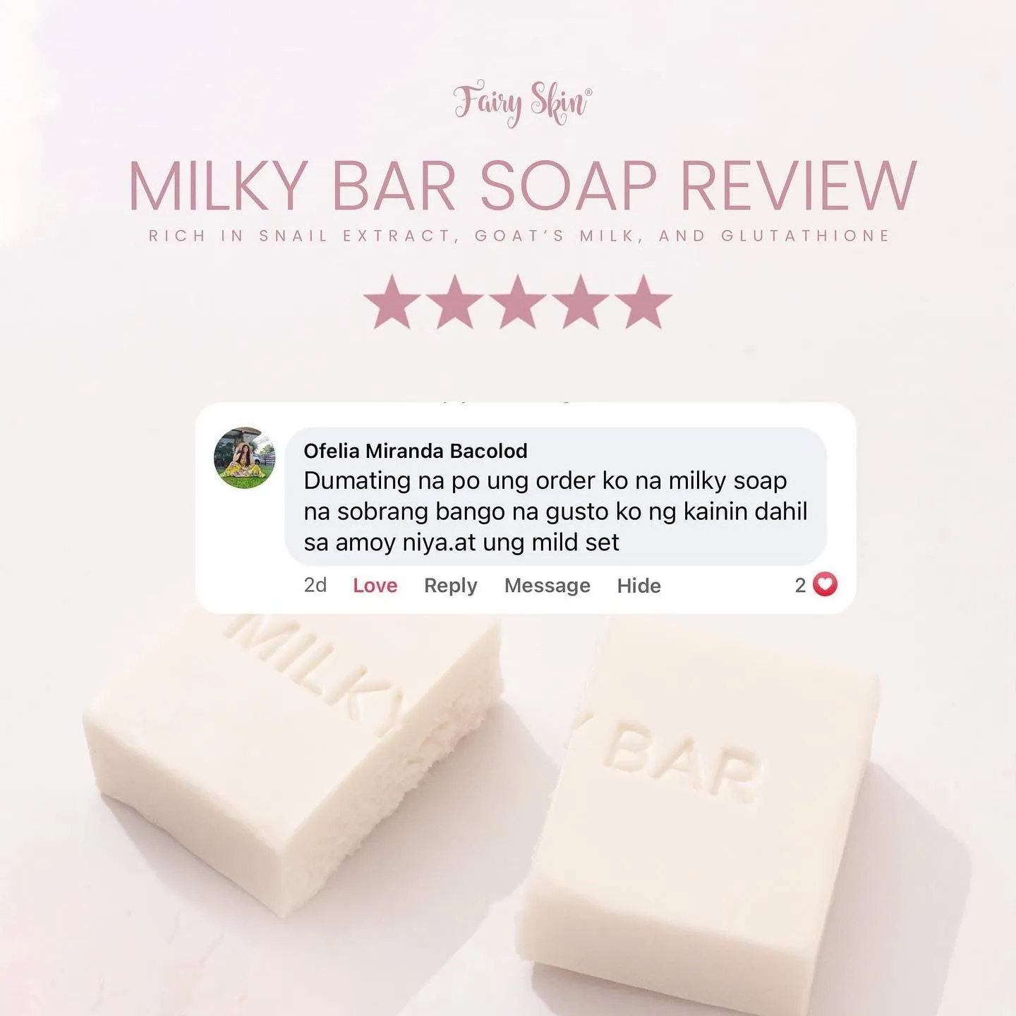 Fairy Skin Milky Bar Soap