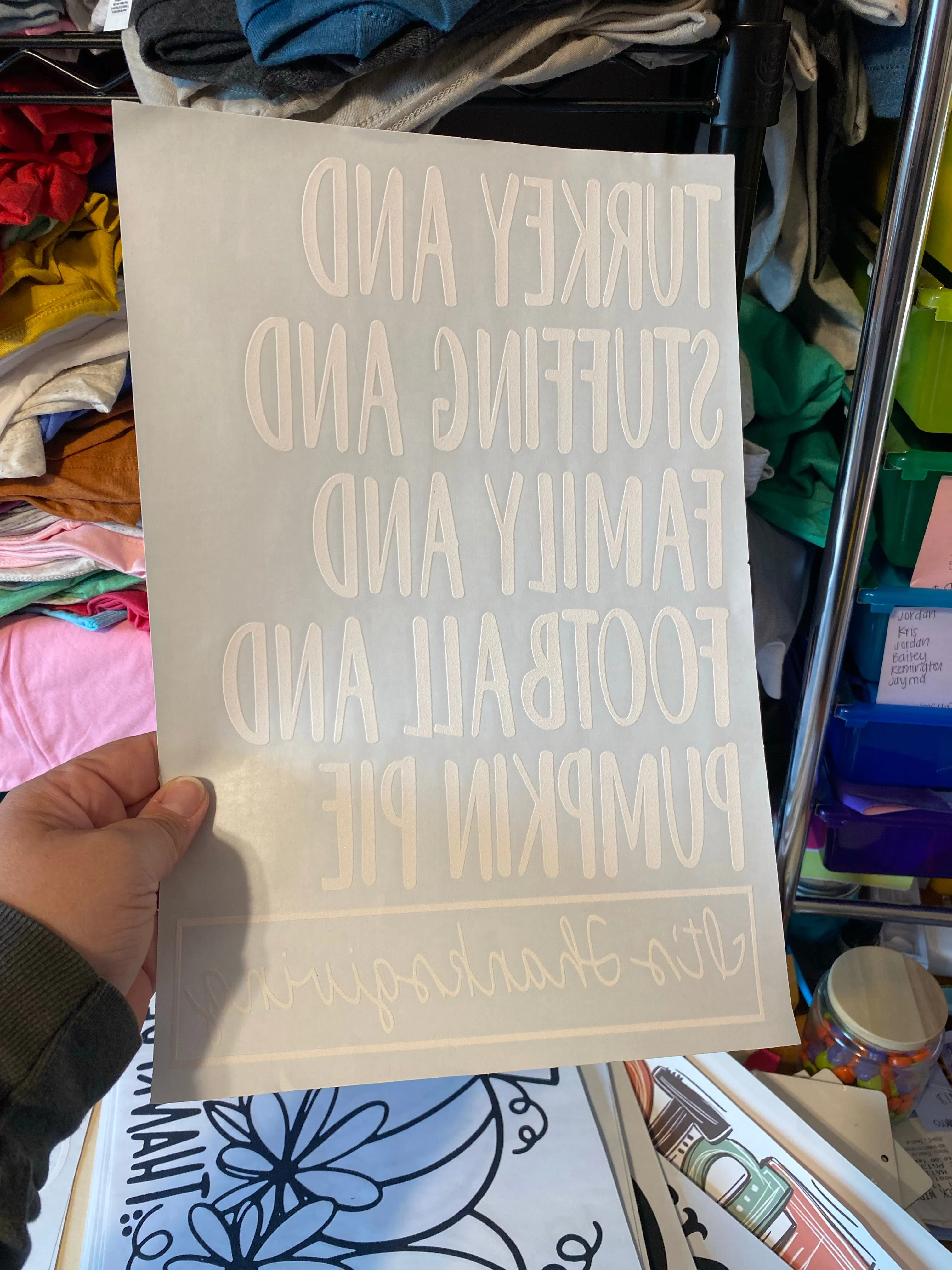 Fall Clean Out Screen Prints